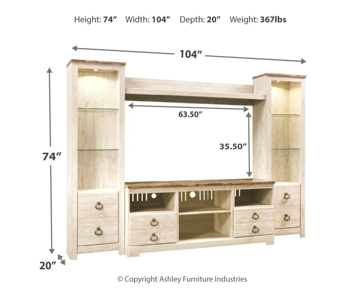 Willowton Dimensions