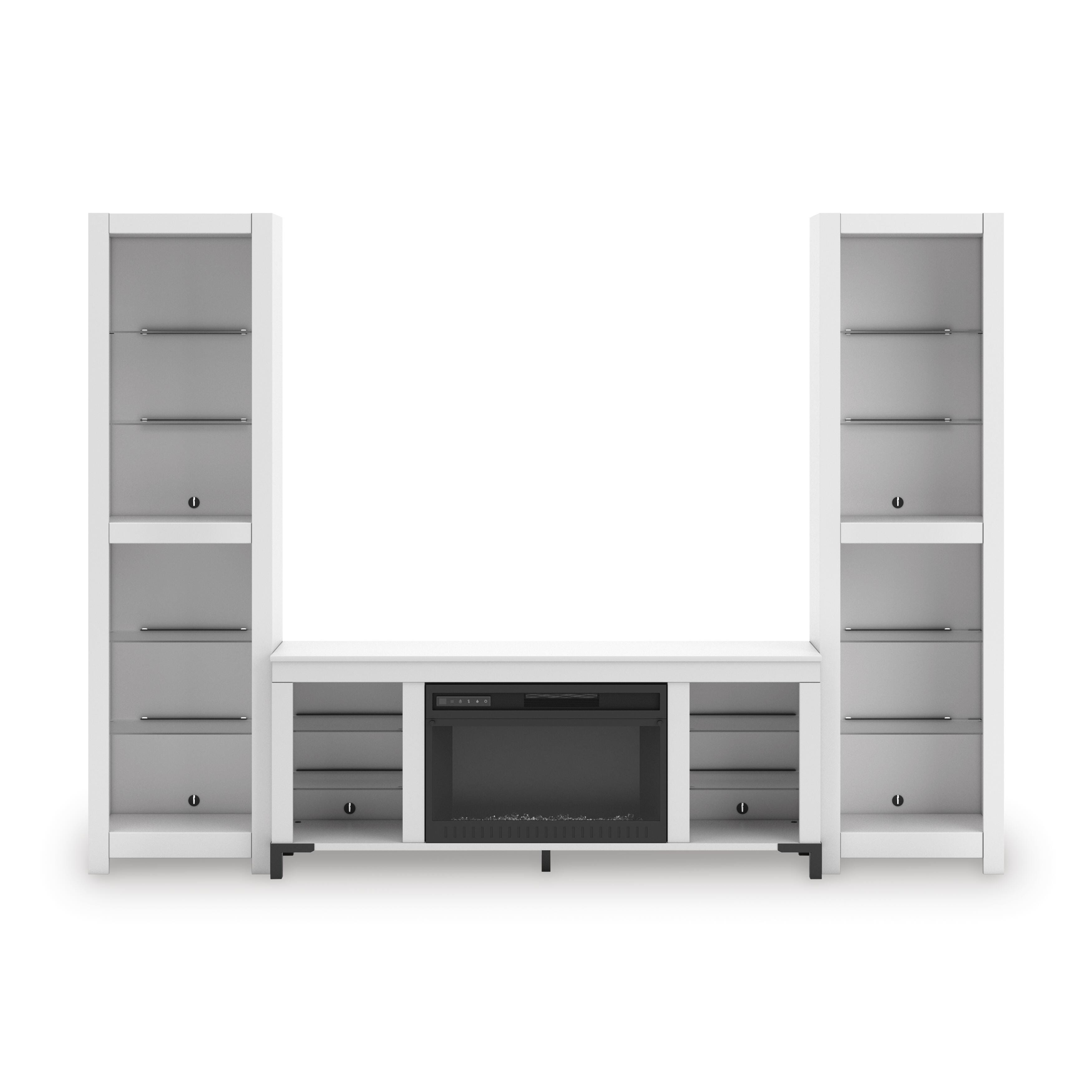 Brollevi 3-Piece Entertainment Center with Fireplace, , large