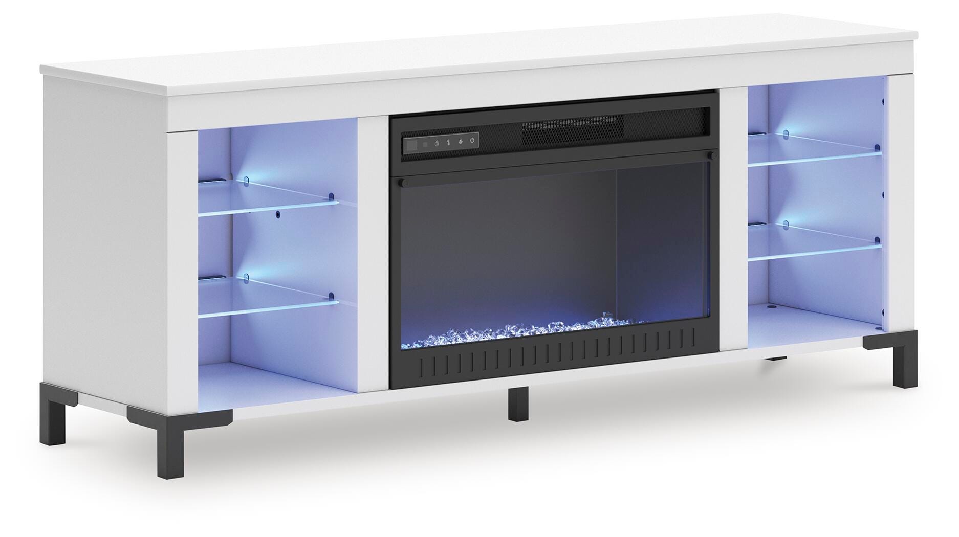 Mueble de TV Brollevi de 60" con chimenea eléctrica - image 4