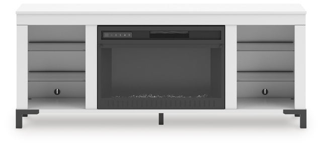 Brollevi 60" TV Stand with Electric Fireplace