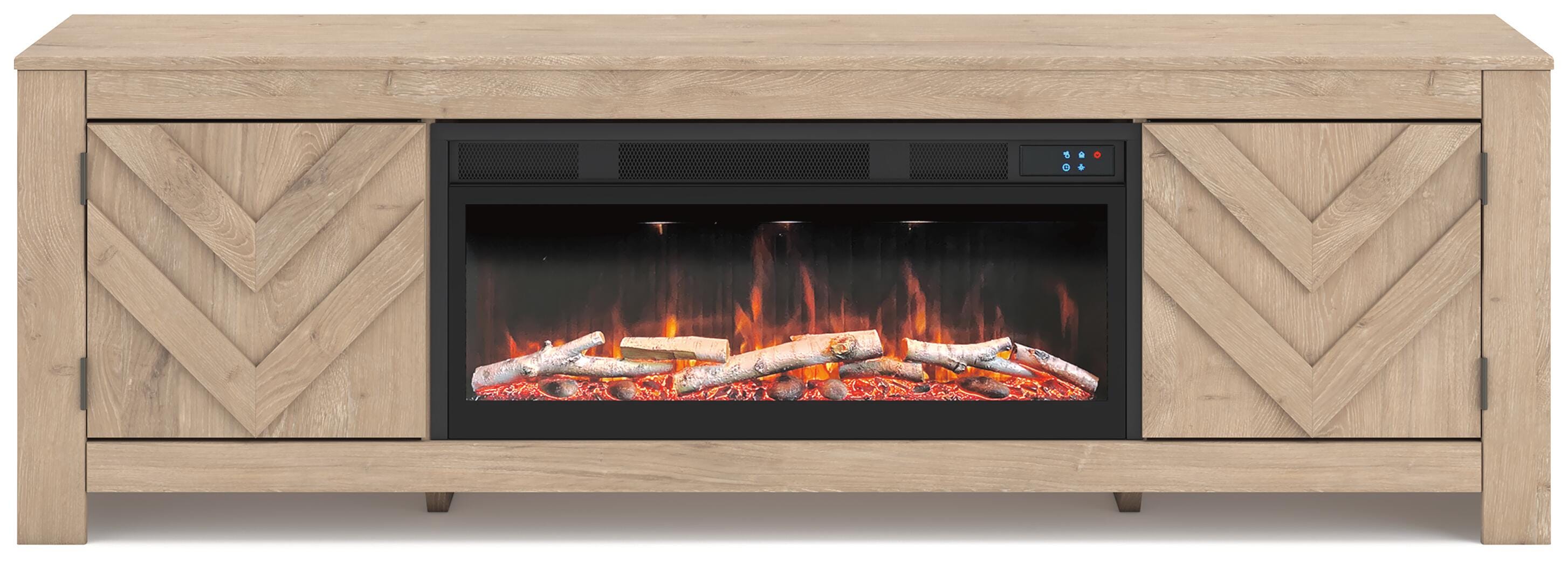 Cayboni 71" TV Stand with Electric Fireplace - image 2