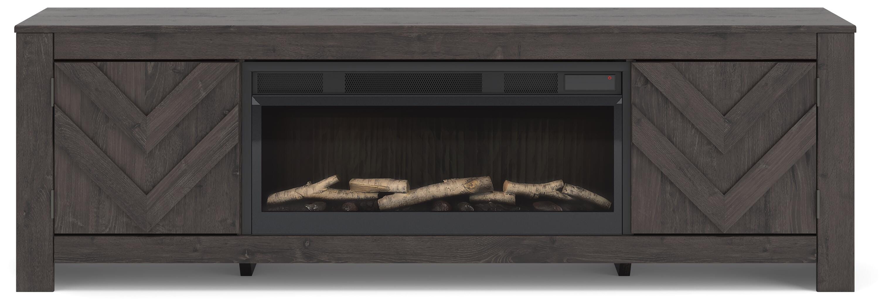 Mueble de TV con chimenea eléctrica Cayboni de 71" - image 3