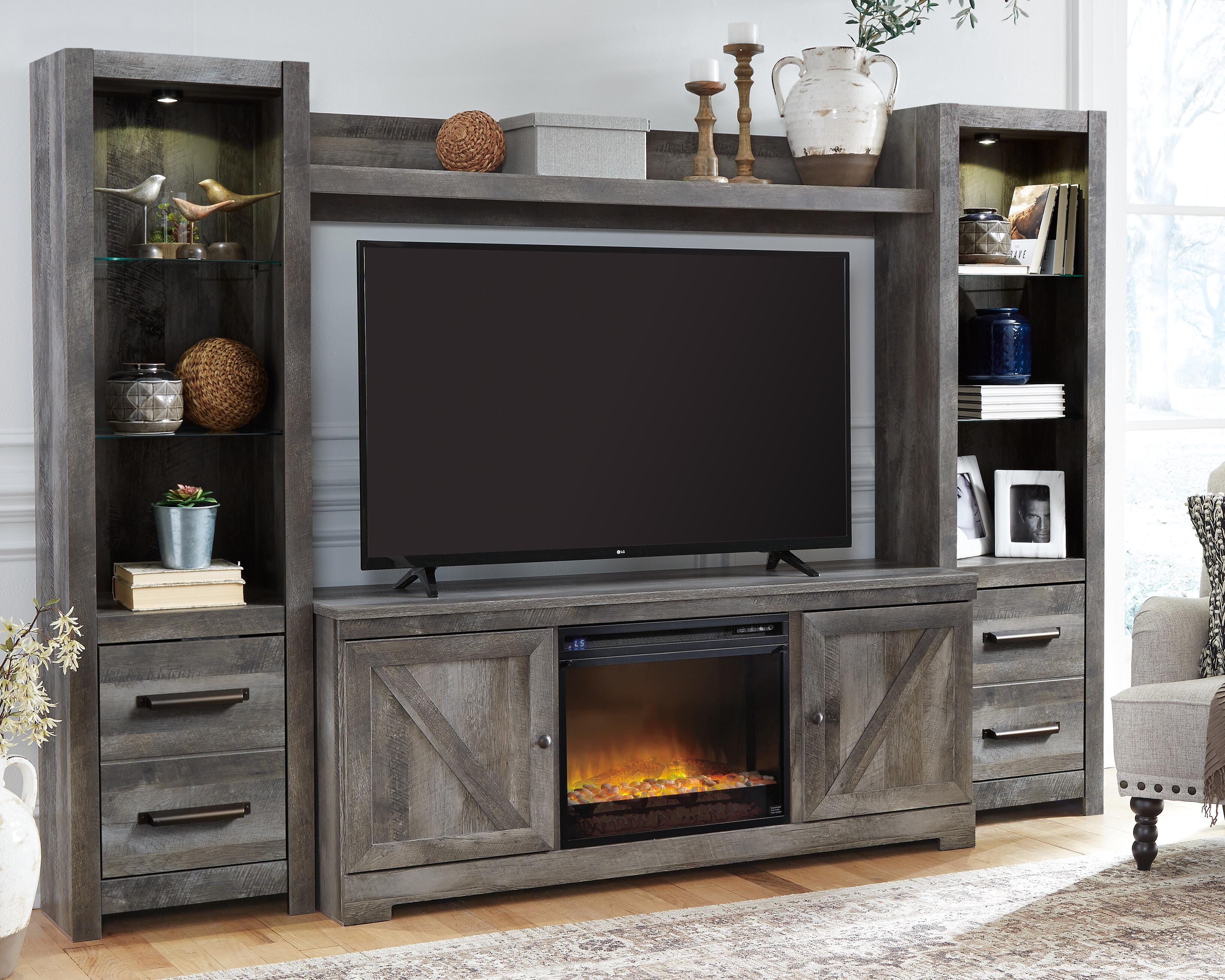 Wynnlow 4-Piece Entertainment Center with Electric Fireplace - image 1