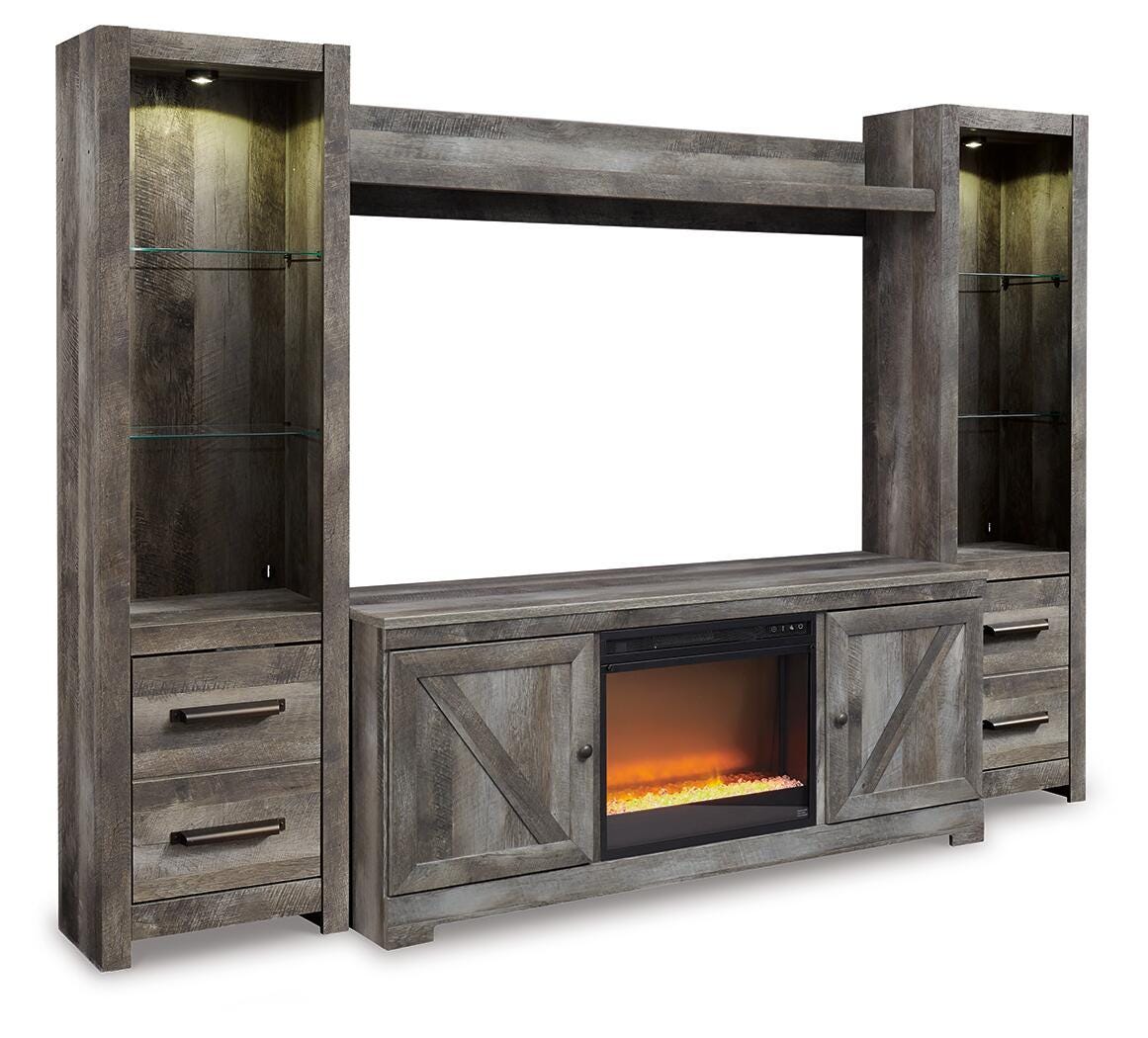 Wynnlow 4-Piece Entertainment Center with Electric Fireplace, , large