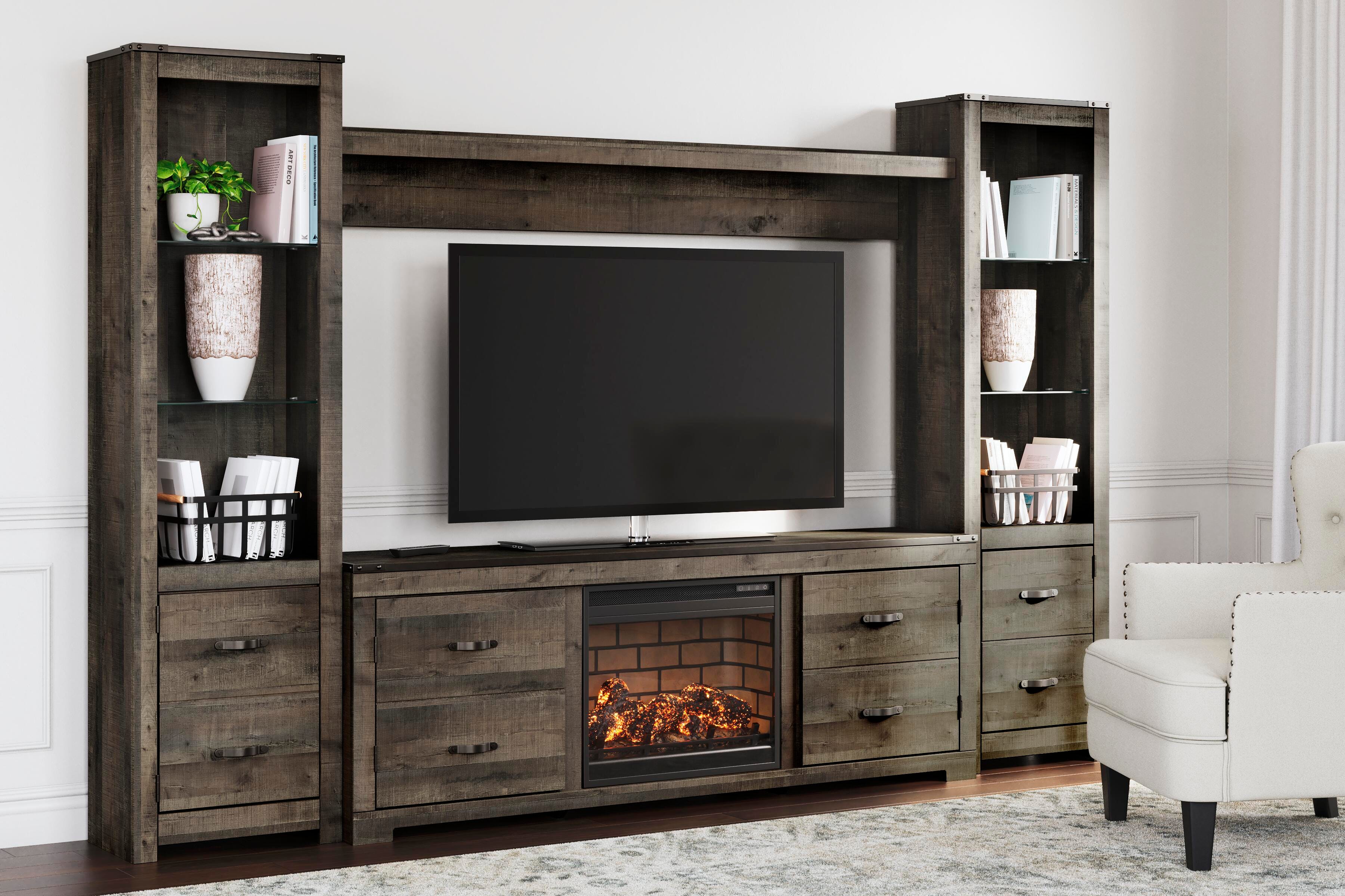 Trinell 4-Piece Entertainment Center with 72'' TV Stand and