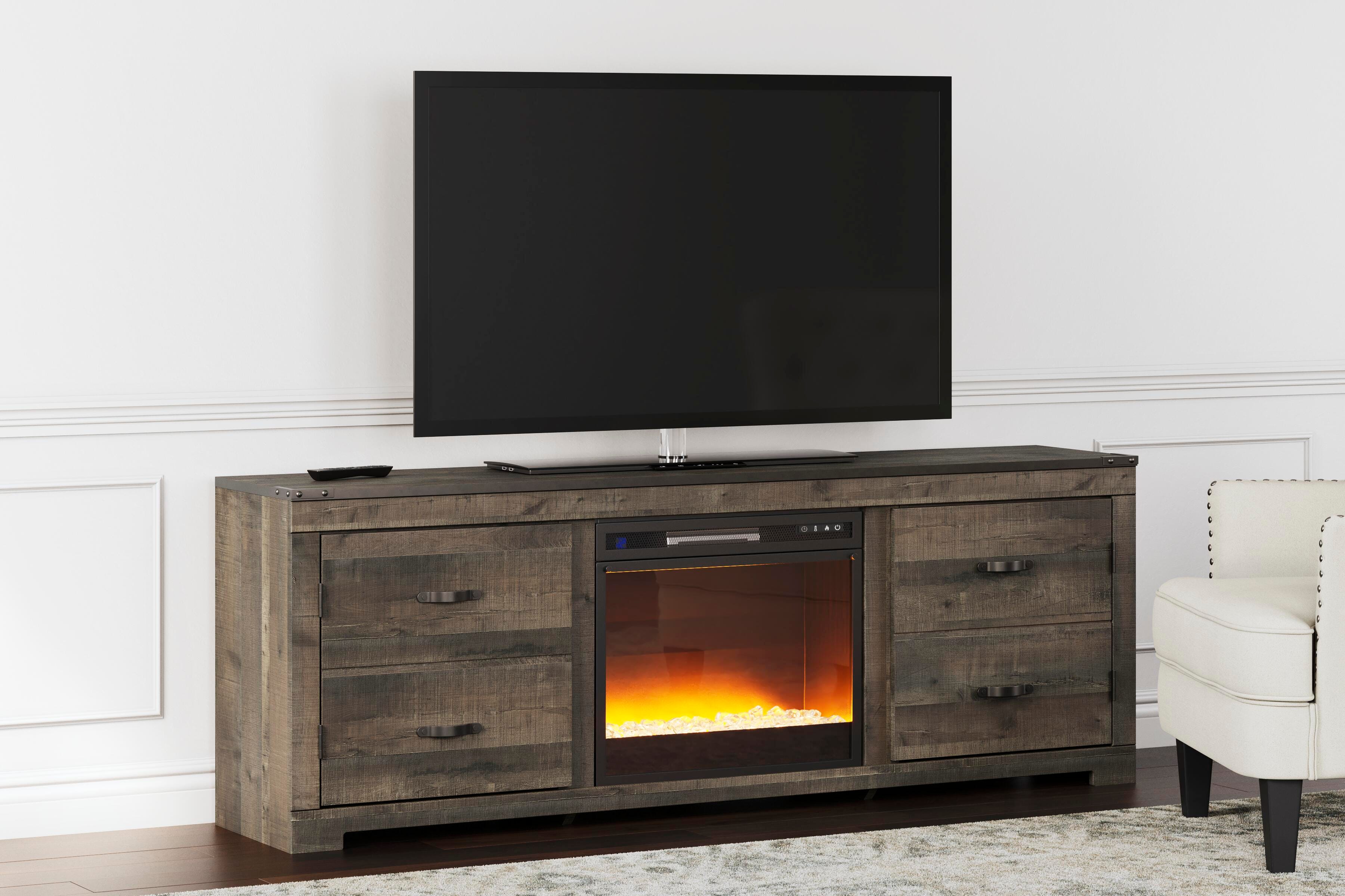 Trinell TV Stand with Electric Fireplace, , large