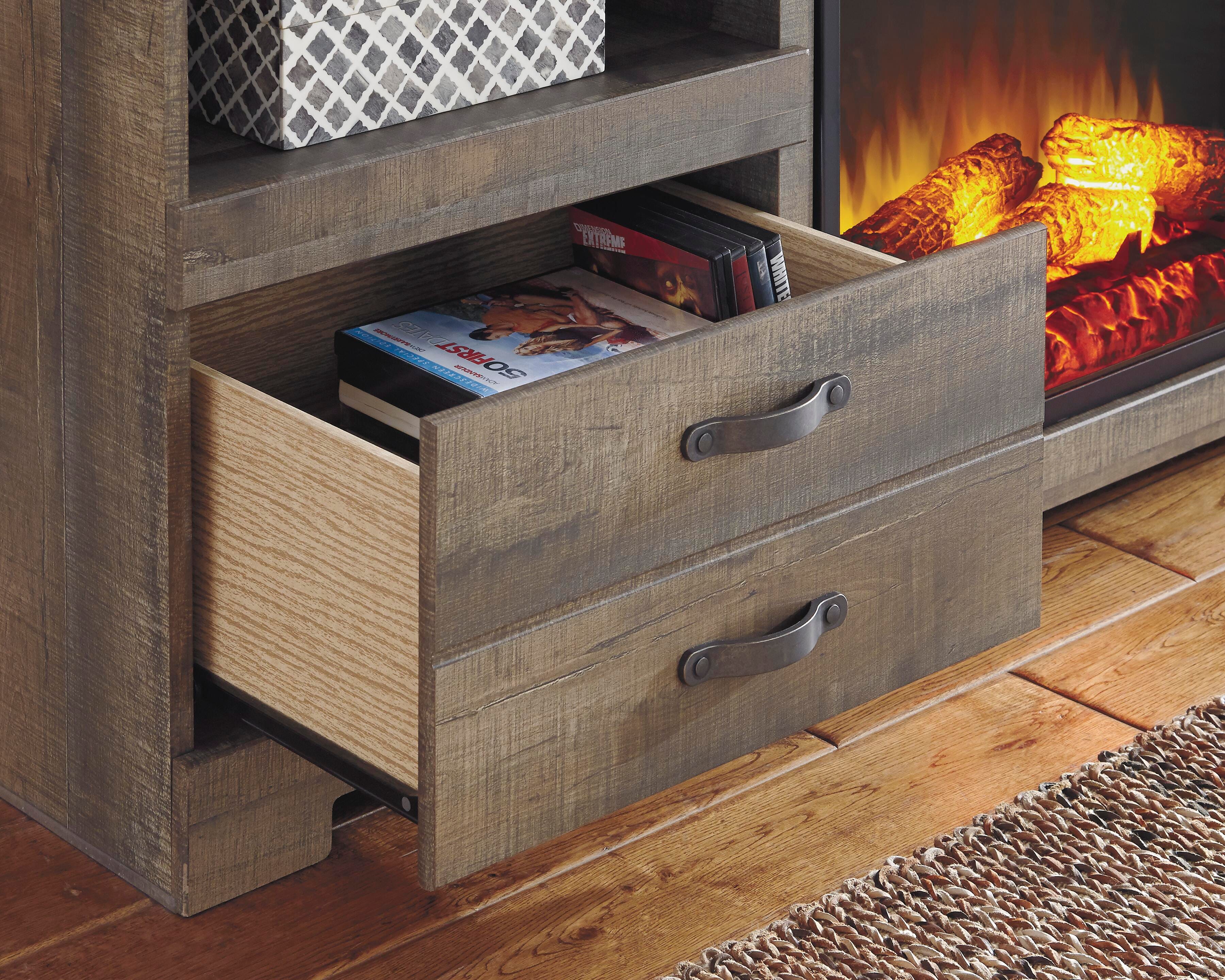 Trinell 63" TV Stand with Electric Fireplace - image 4
