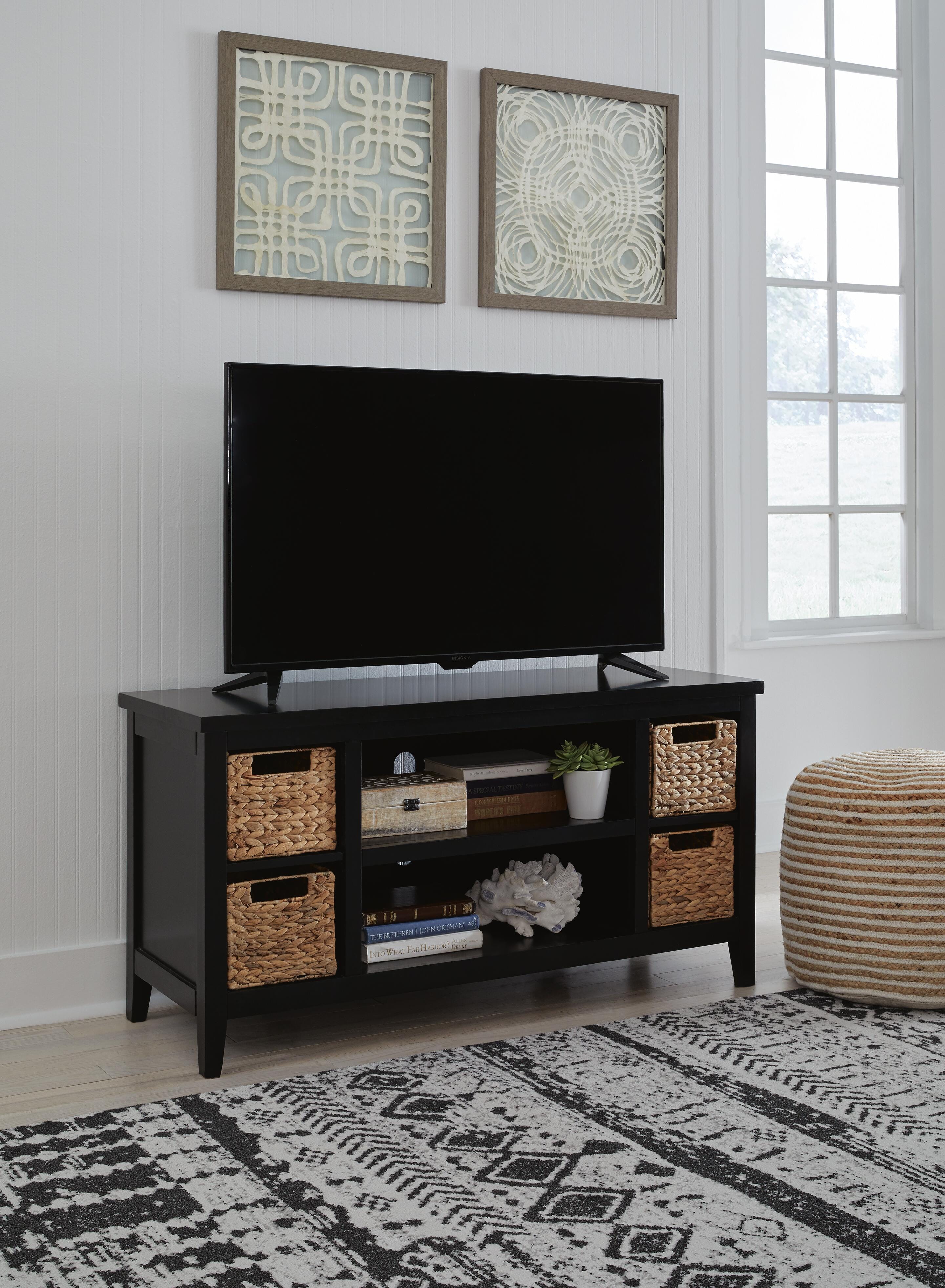 Mirimyn 47" TV Stand, Black, large