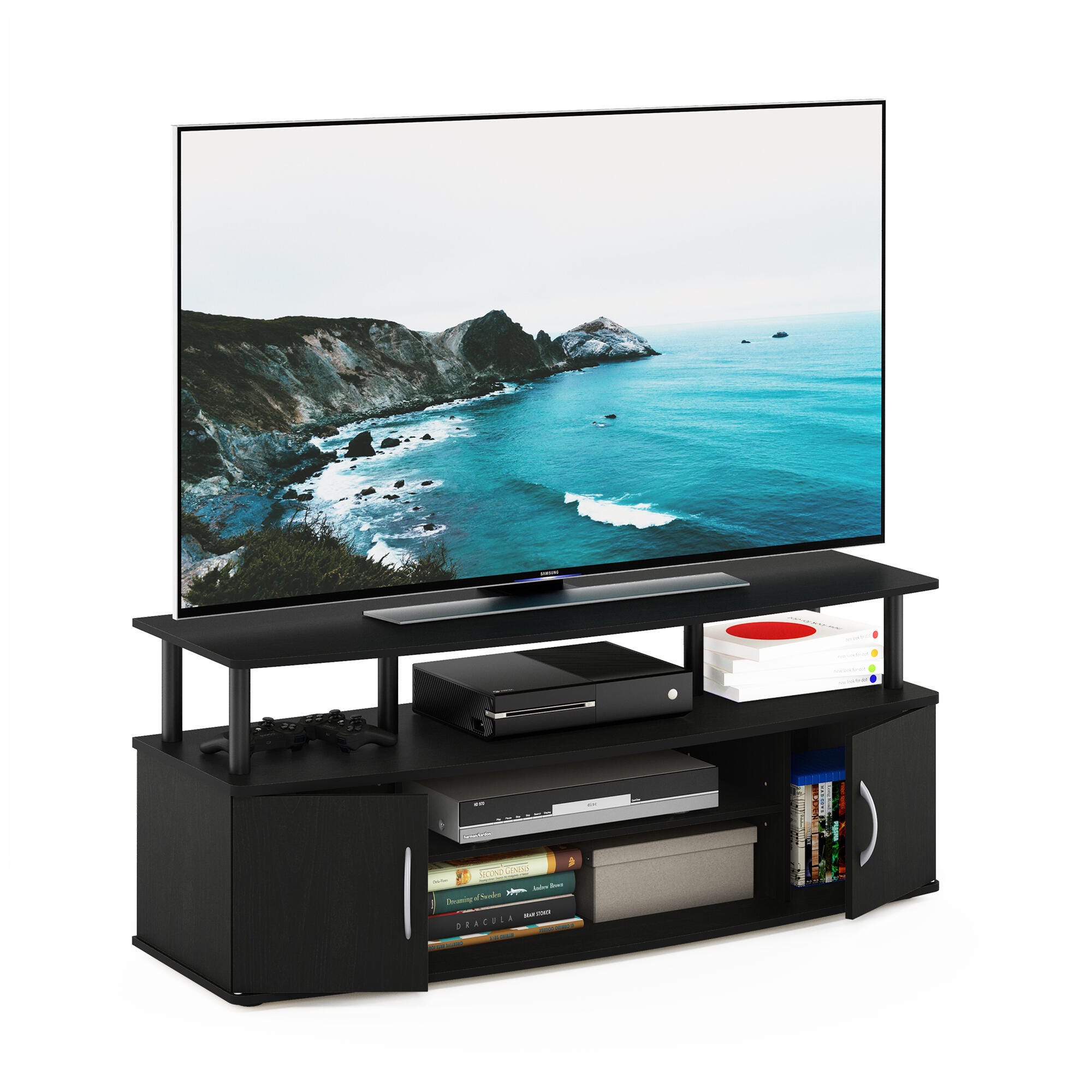 Furinno Jaya 47.25" Large Entertainment Center, , rollover