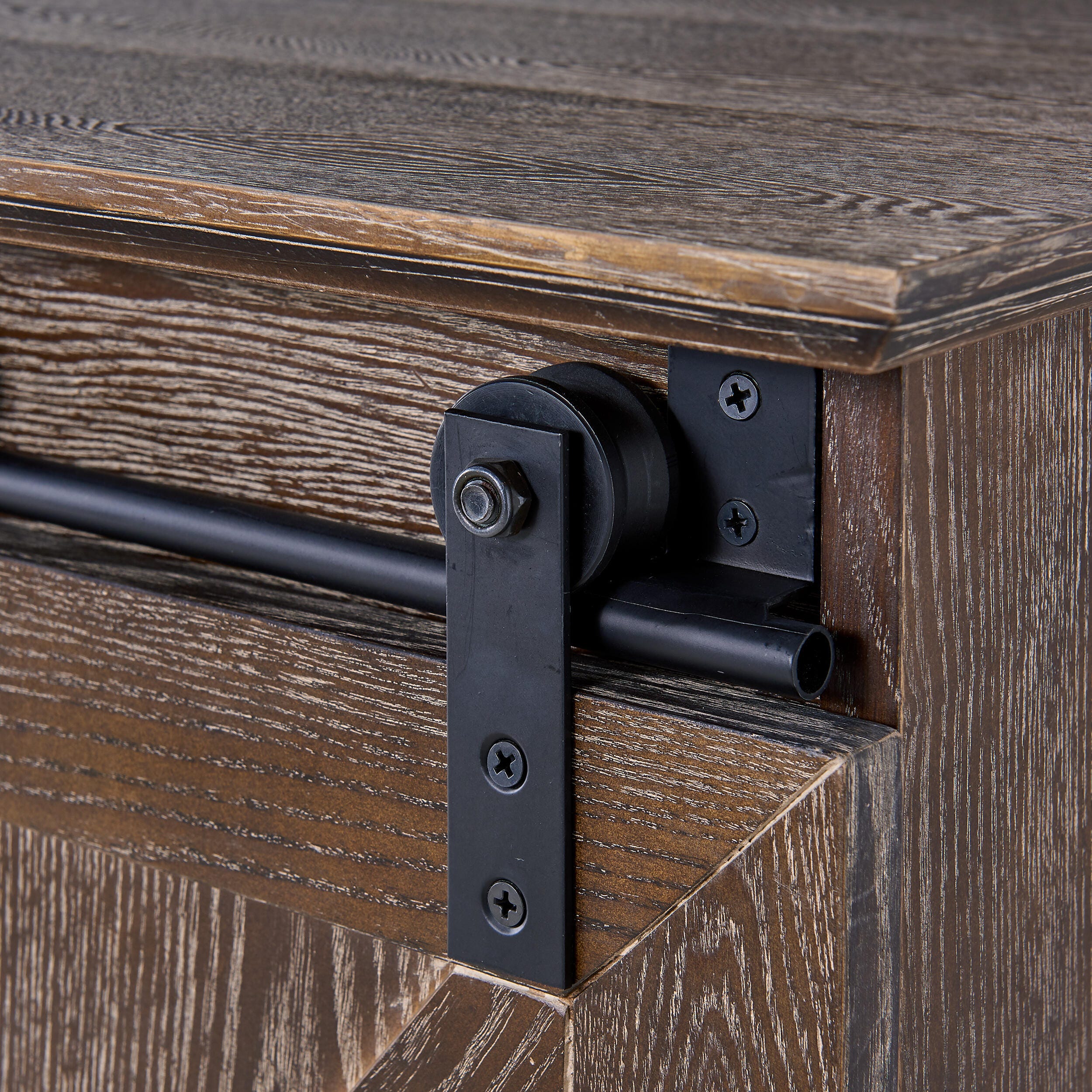 Southern Enterprises Massen Barn Door TV Stand, , large