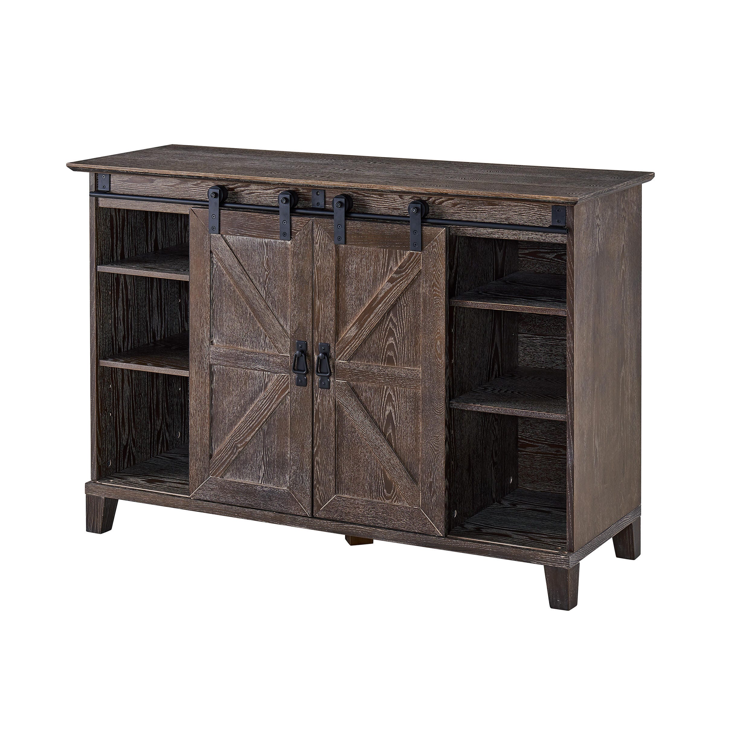 Southern Enterprises Massen Barn Door TV Stand, , large