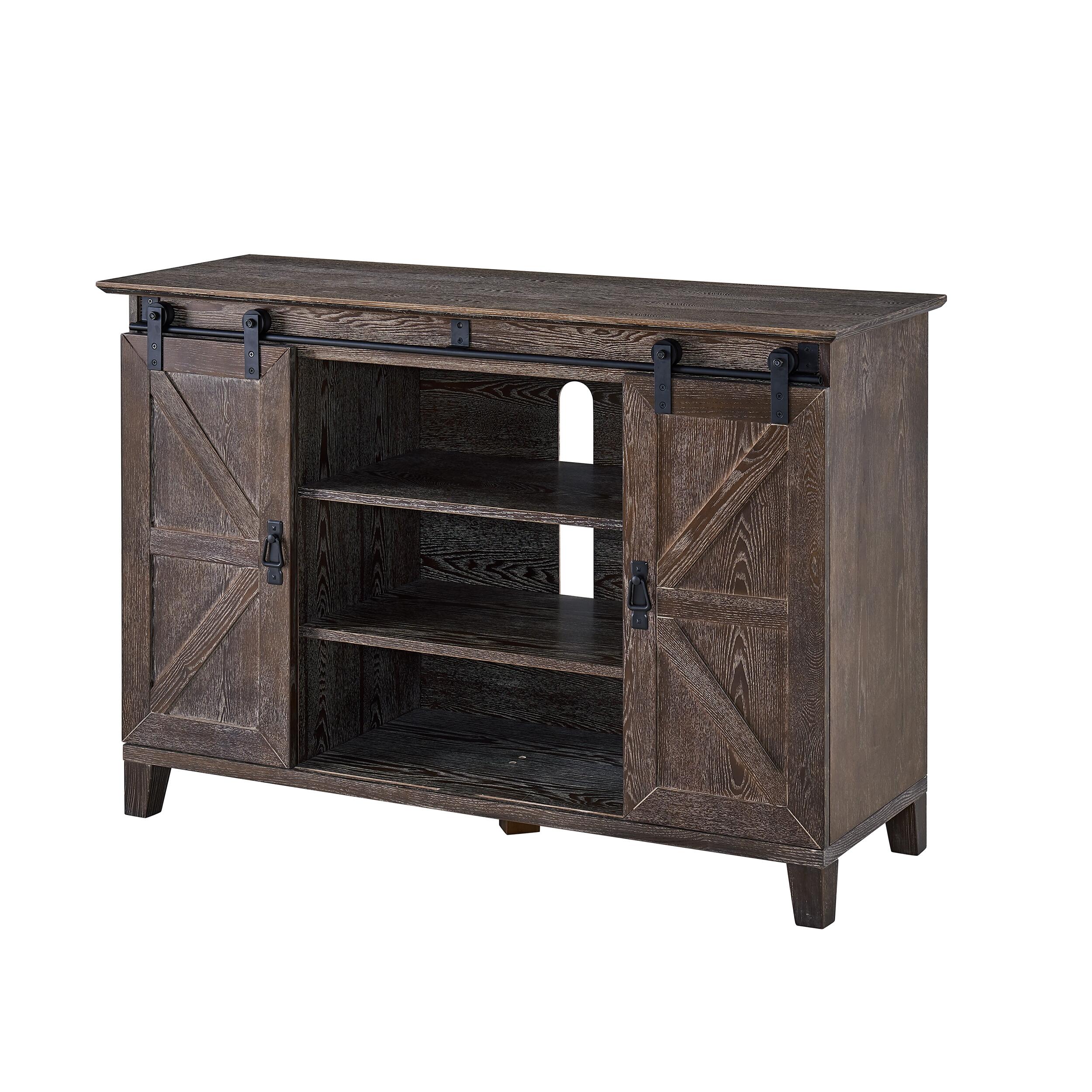 Southern Enterprises Massen Barn Door TV Stand, , large