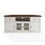 Crosley 60" Corner Tv Stand, White, large