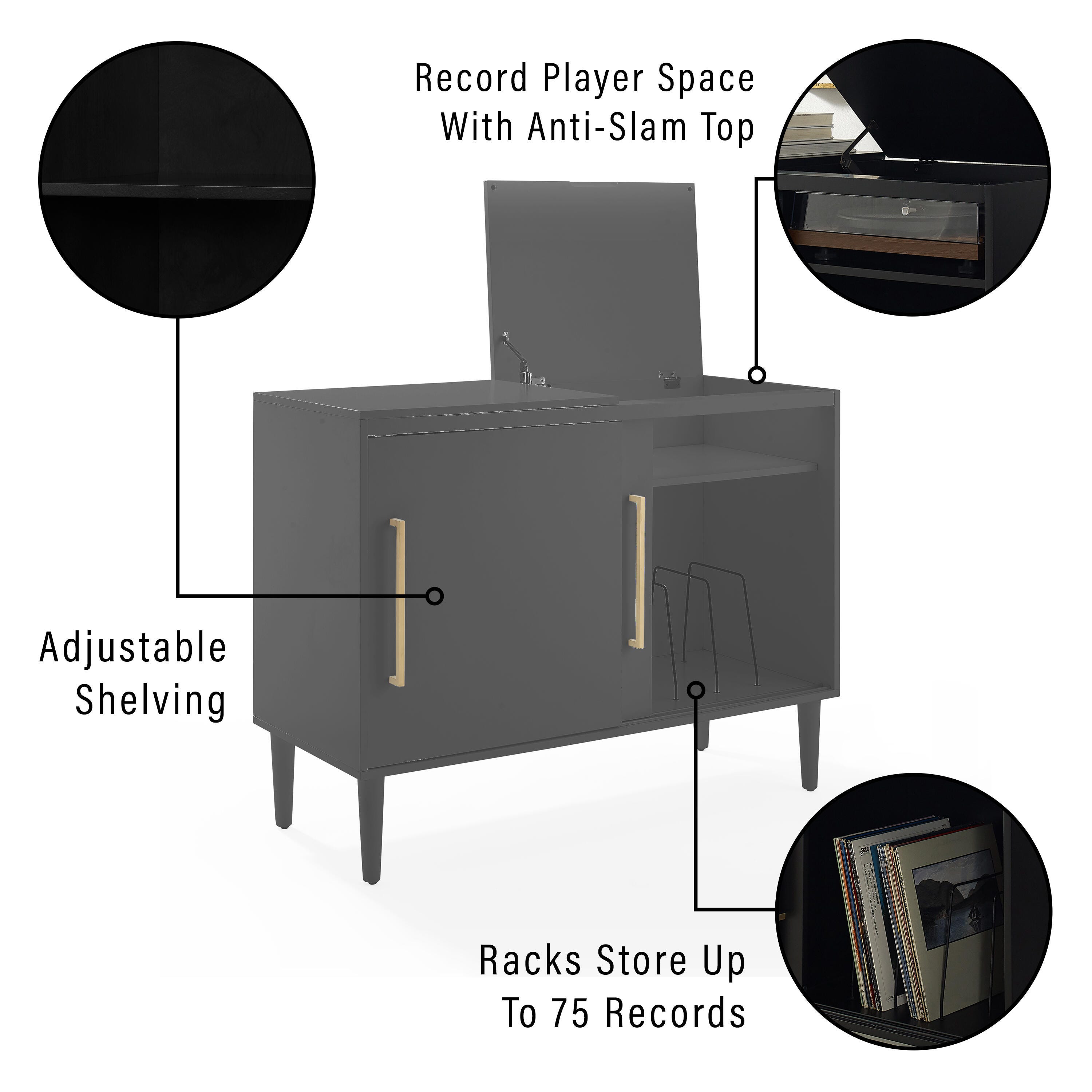 Crosley Everett Media Console, , large