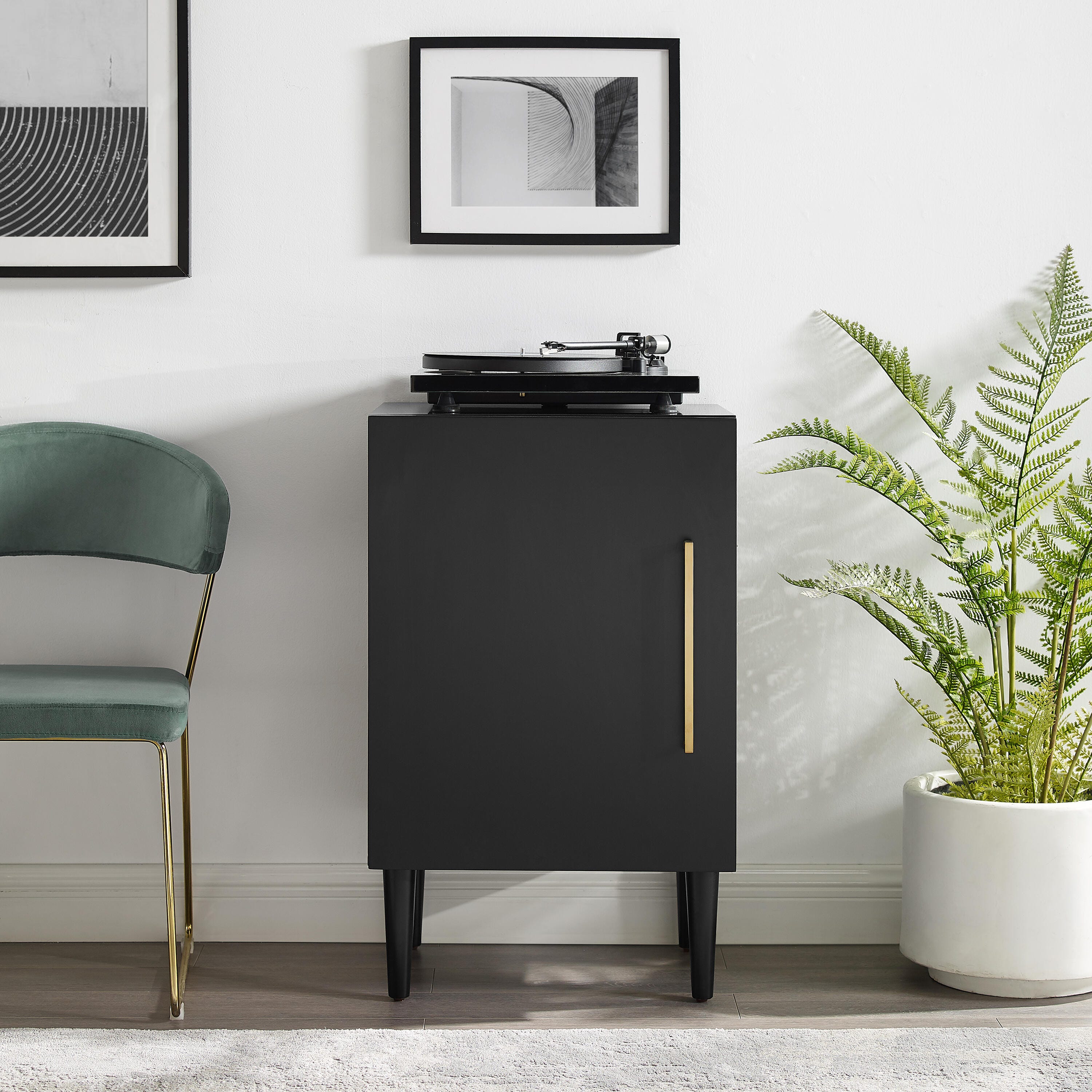 Crosley Everett Record Player Stand, , large