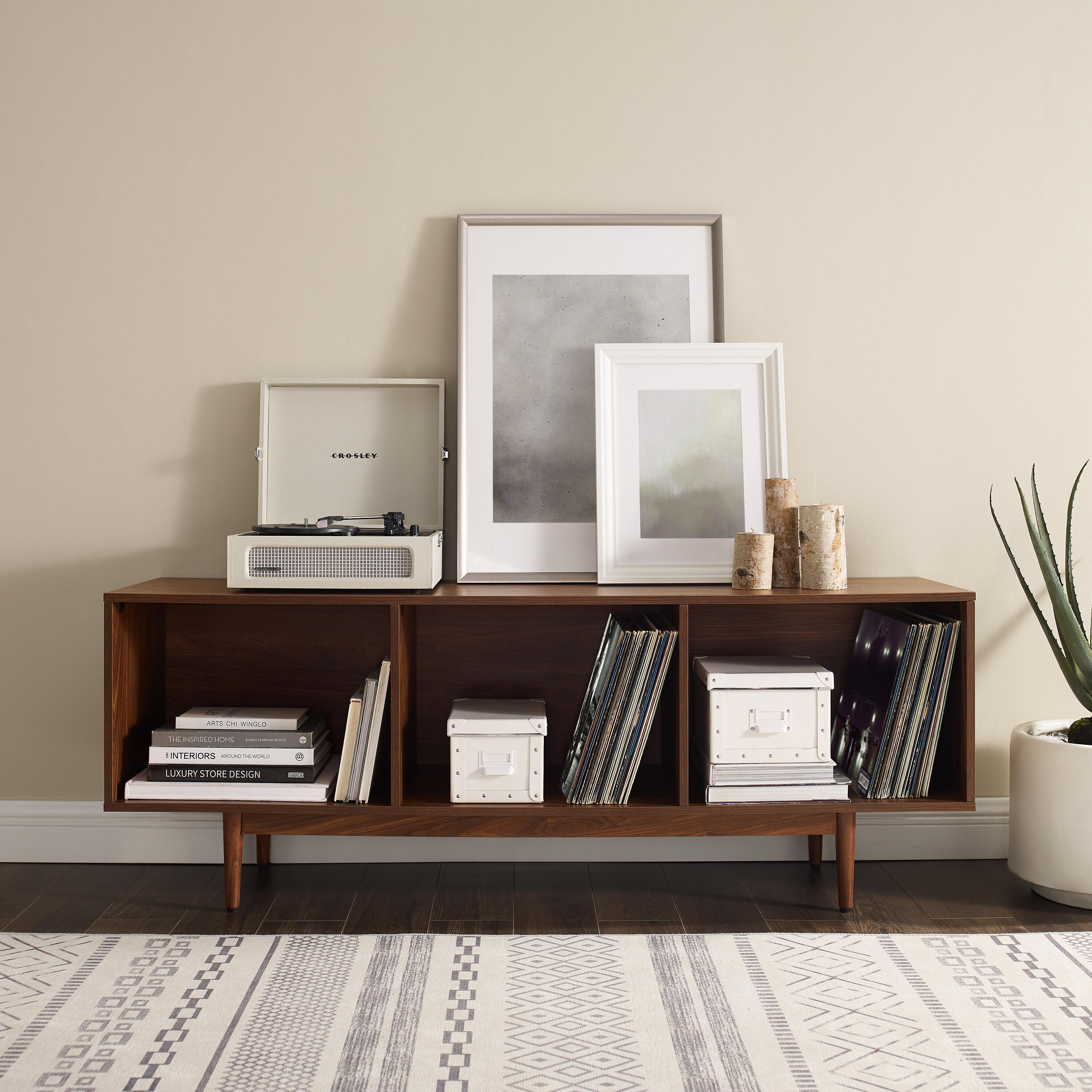 Crosley Liam Large Record Storage Console Cabinet, , large