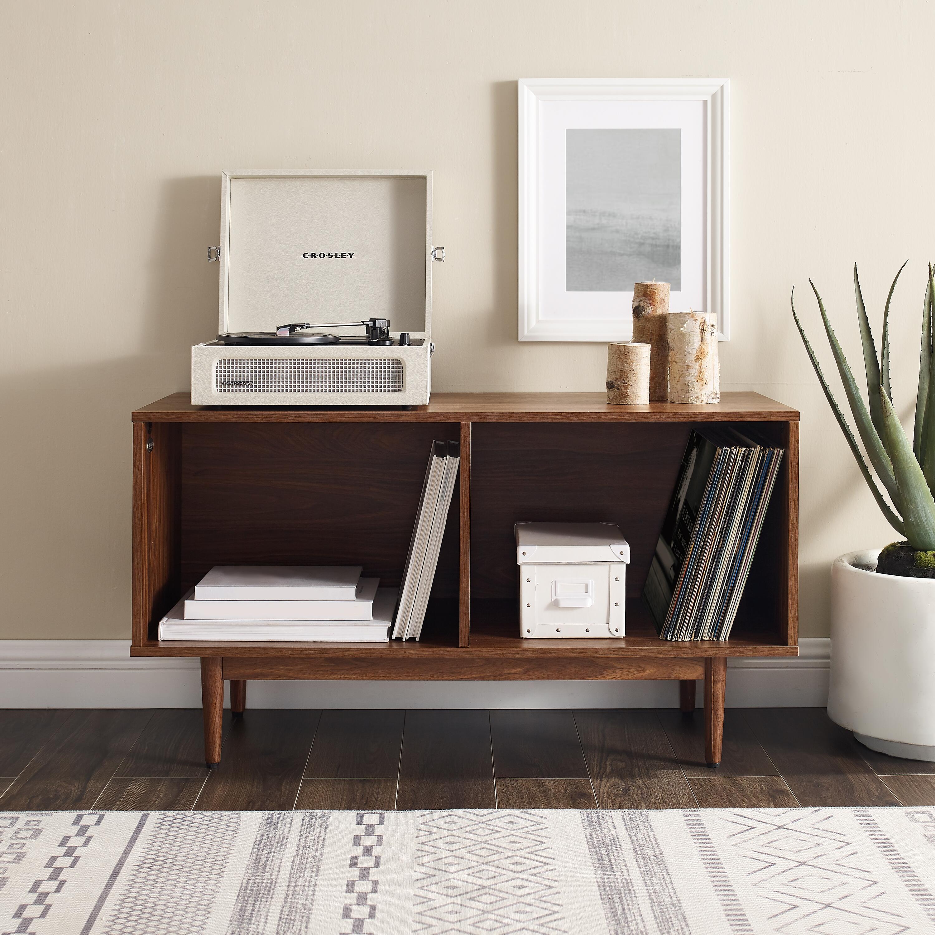 Crosley Liam Medium Record Storage Console Cabinet, , large