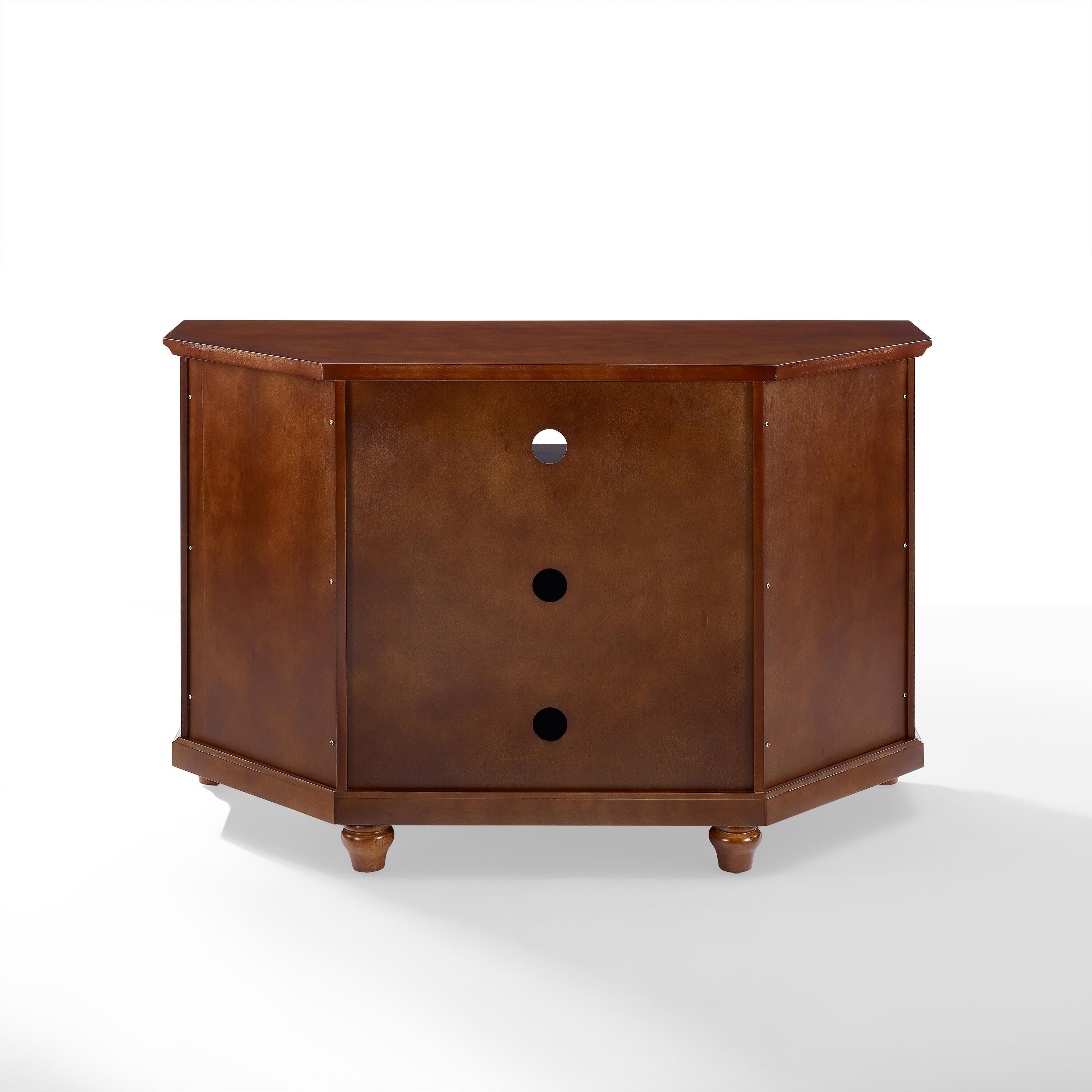 Crosley Cambridge 48" Corner Tv Stand, Dark Brown, large