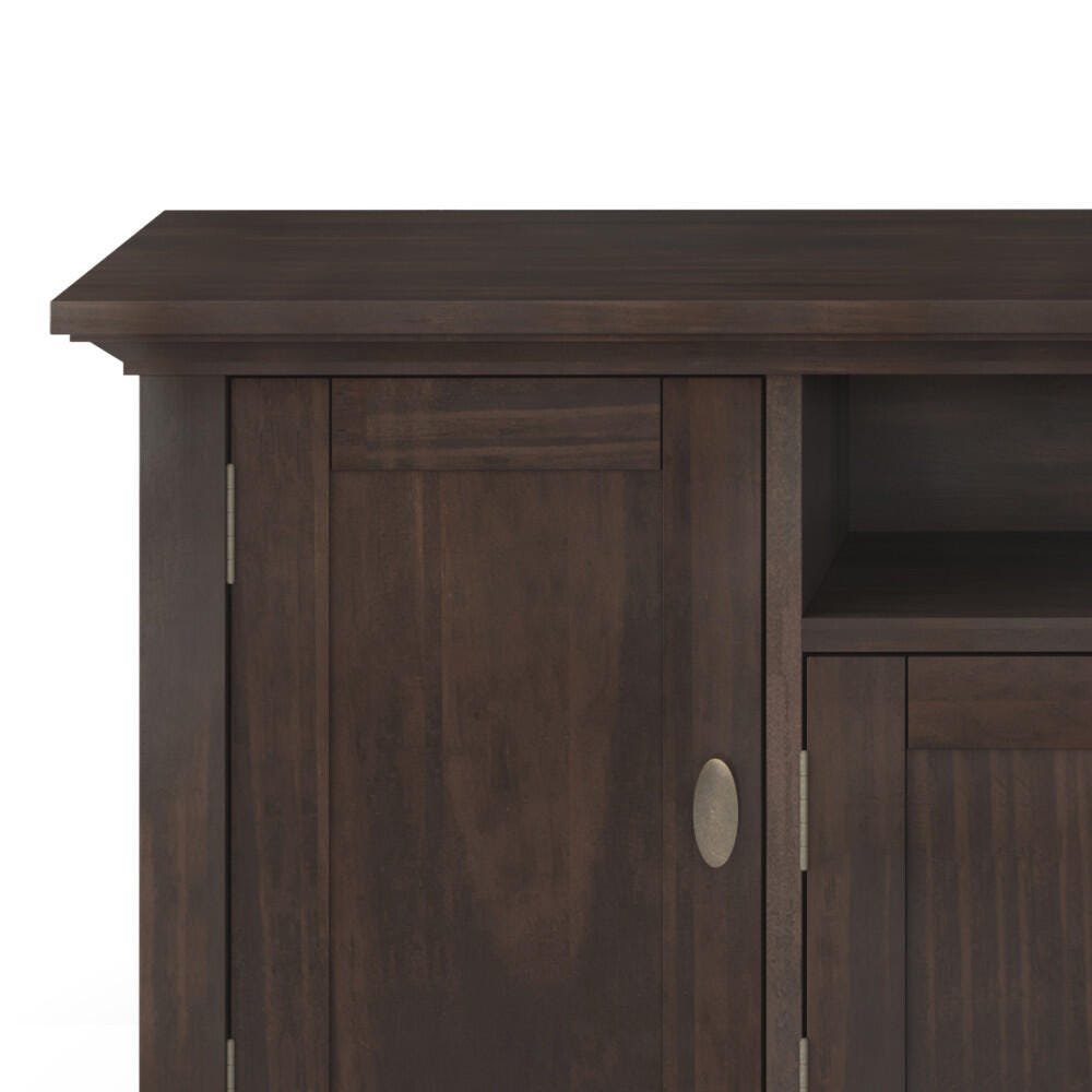 Redmond Solid Wood 72" Rustic TV Stand, Brown, large