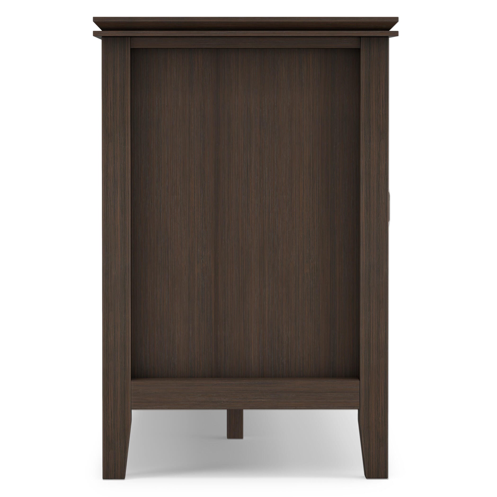 Artisan Solid Wood 72" Contemporary TV Stand, Brown, large