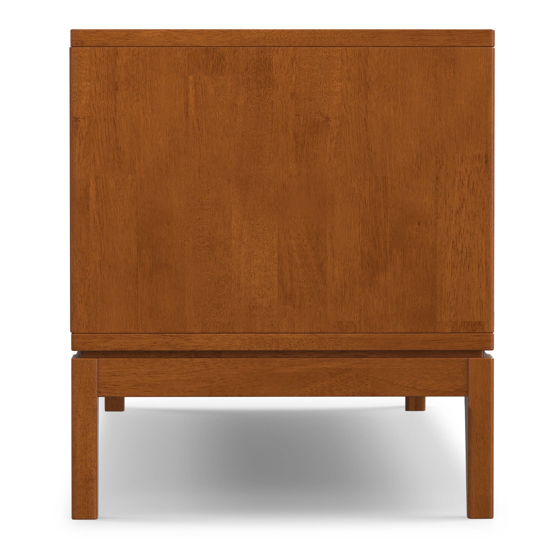 Harper 60" Mid Century Modern TV Stand, Brown, large