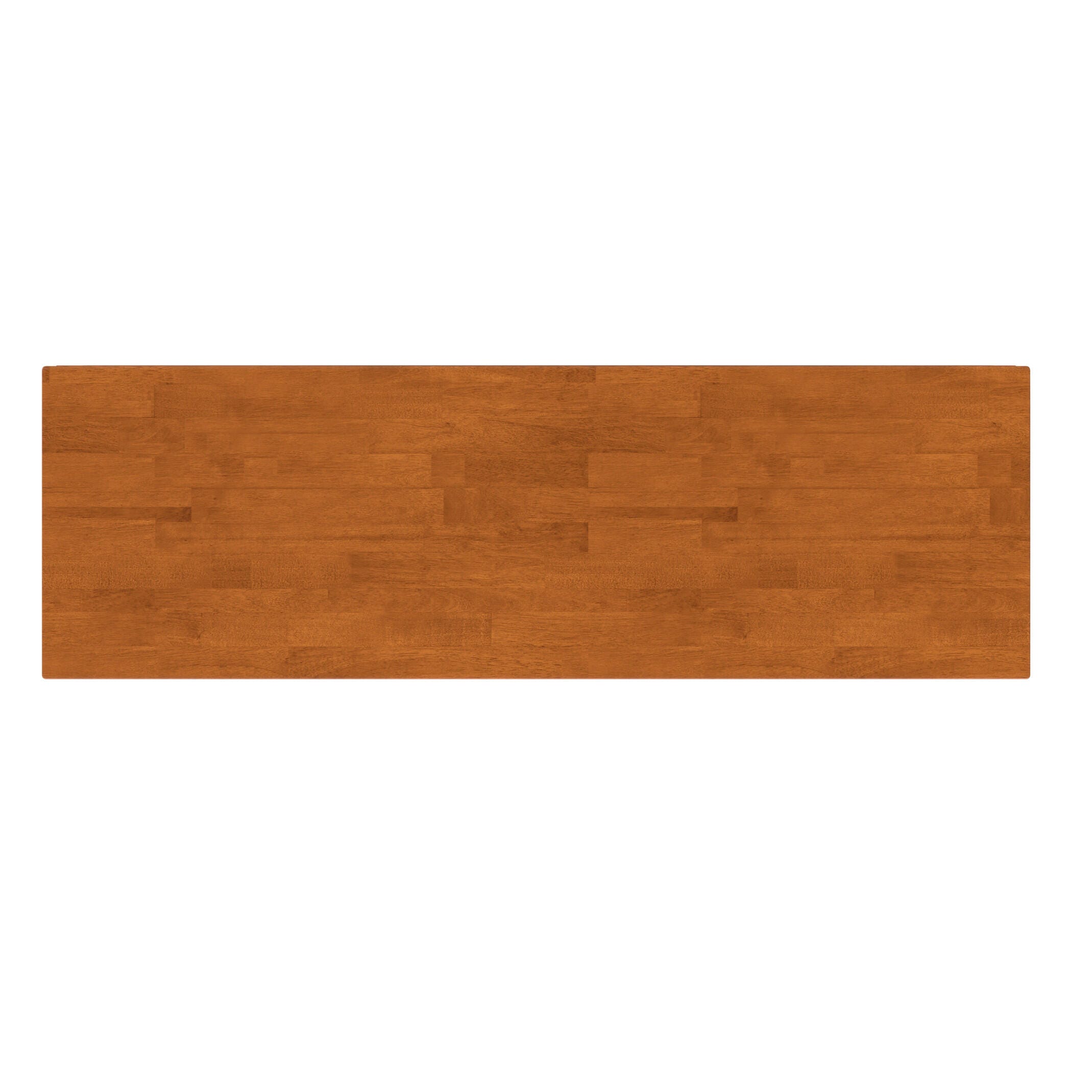 Harper 60" Mid Century Modern TV Stand, Brown, large