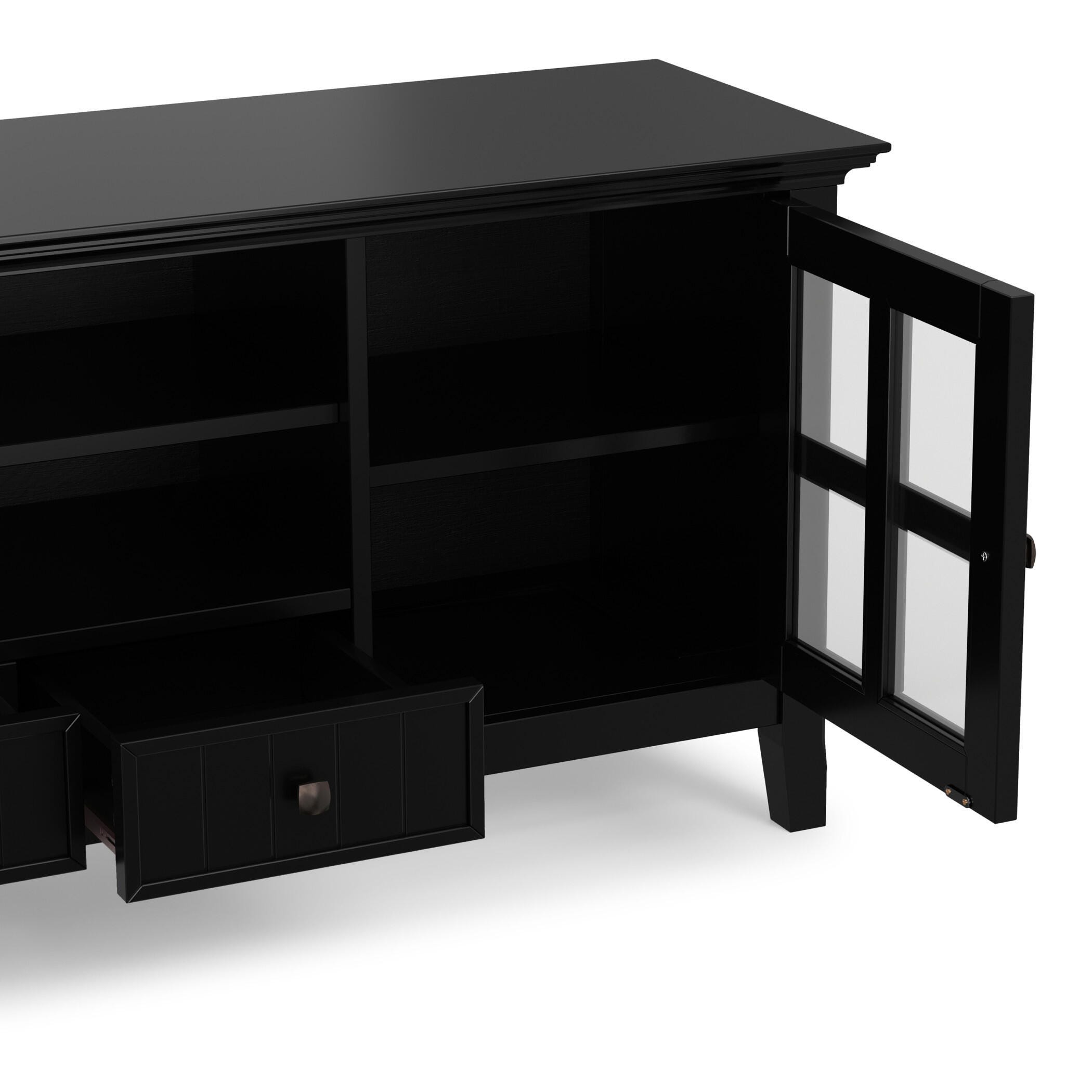 Acadian 60" Rustic TV Stand, Black, large