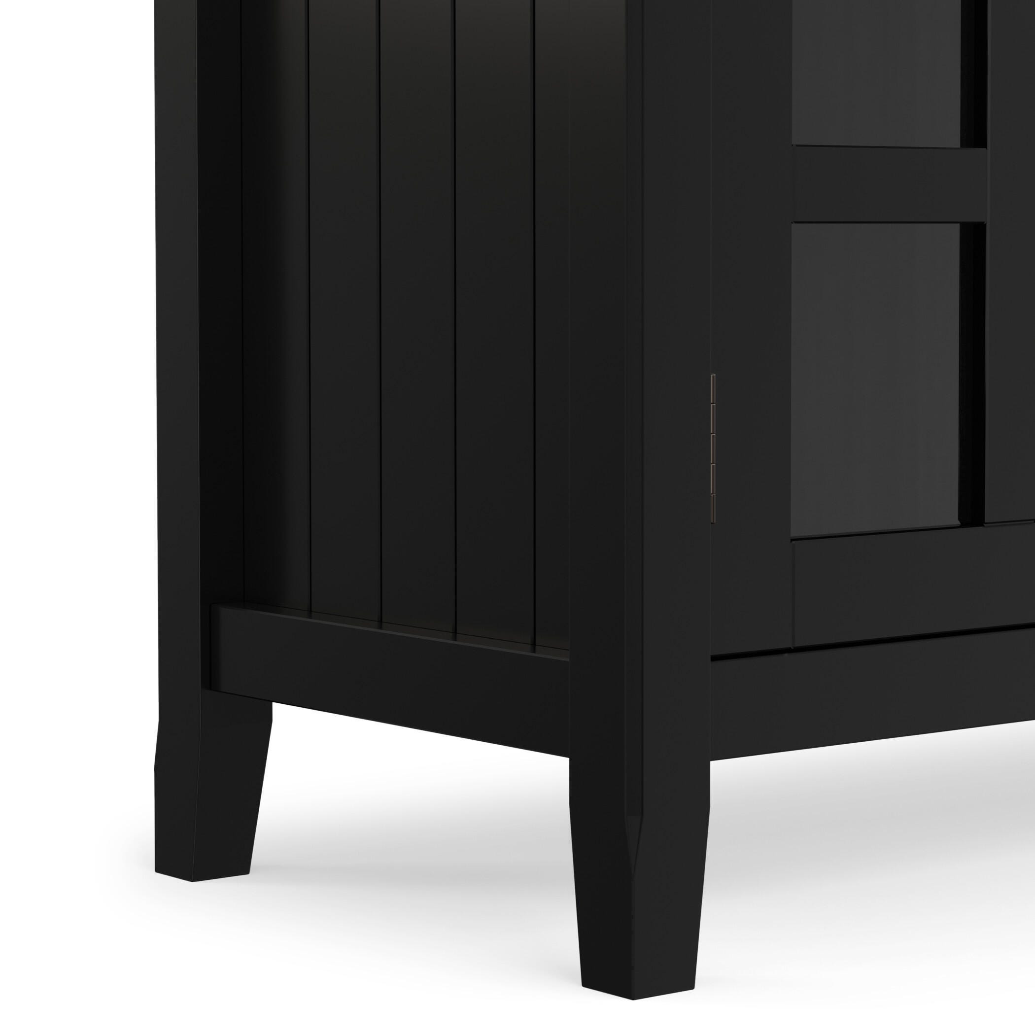 Acadian 60" Rustic TV Stand, Black, large