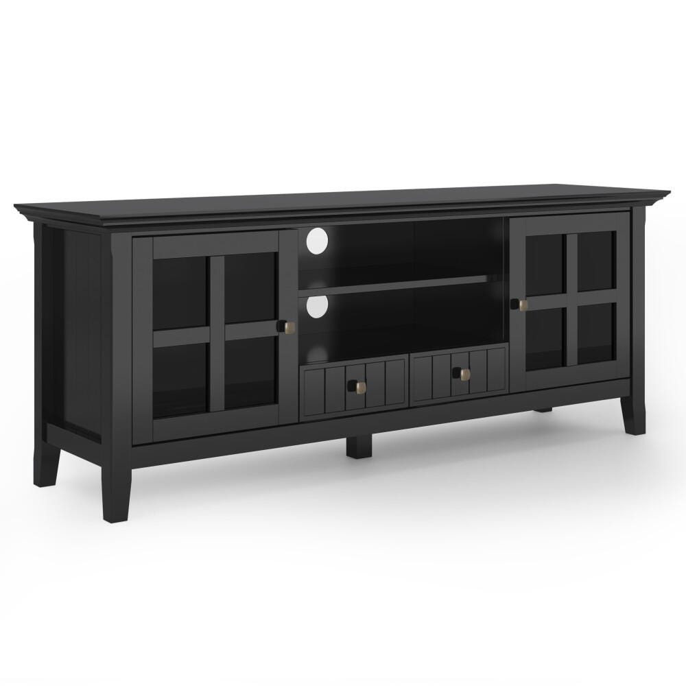 Acadian 60" Rustic TV Stand, Black, large