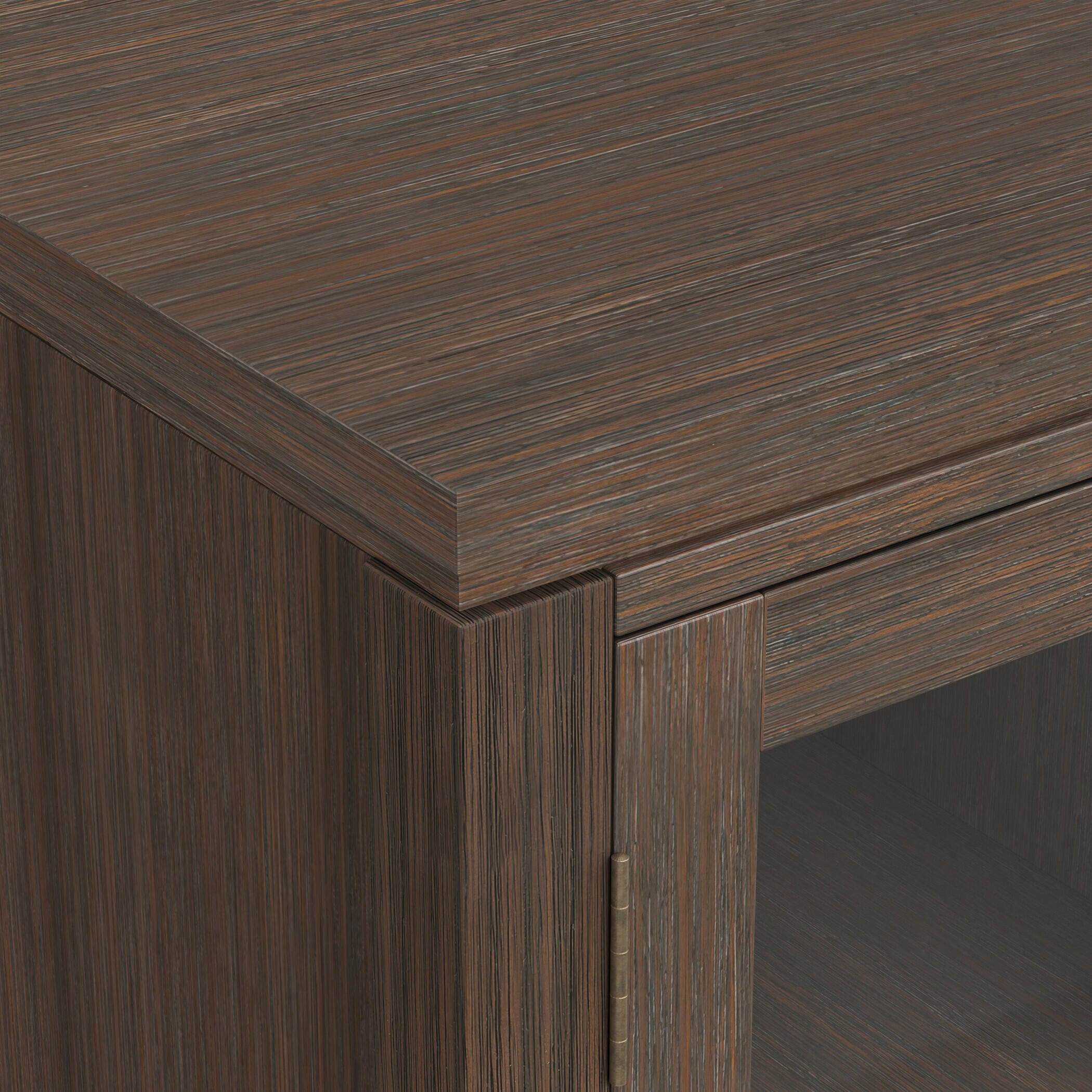 Cosmopolitan Solid Wood 72" Contemporary TV Stand, Brown, large