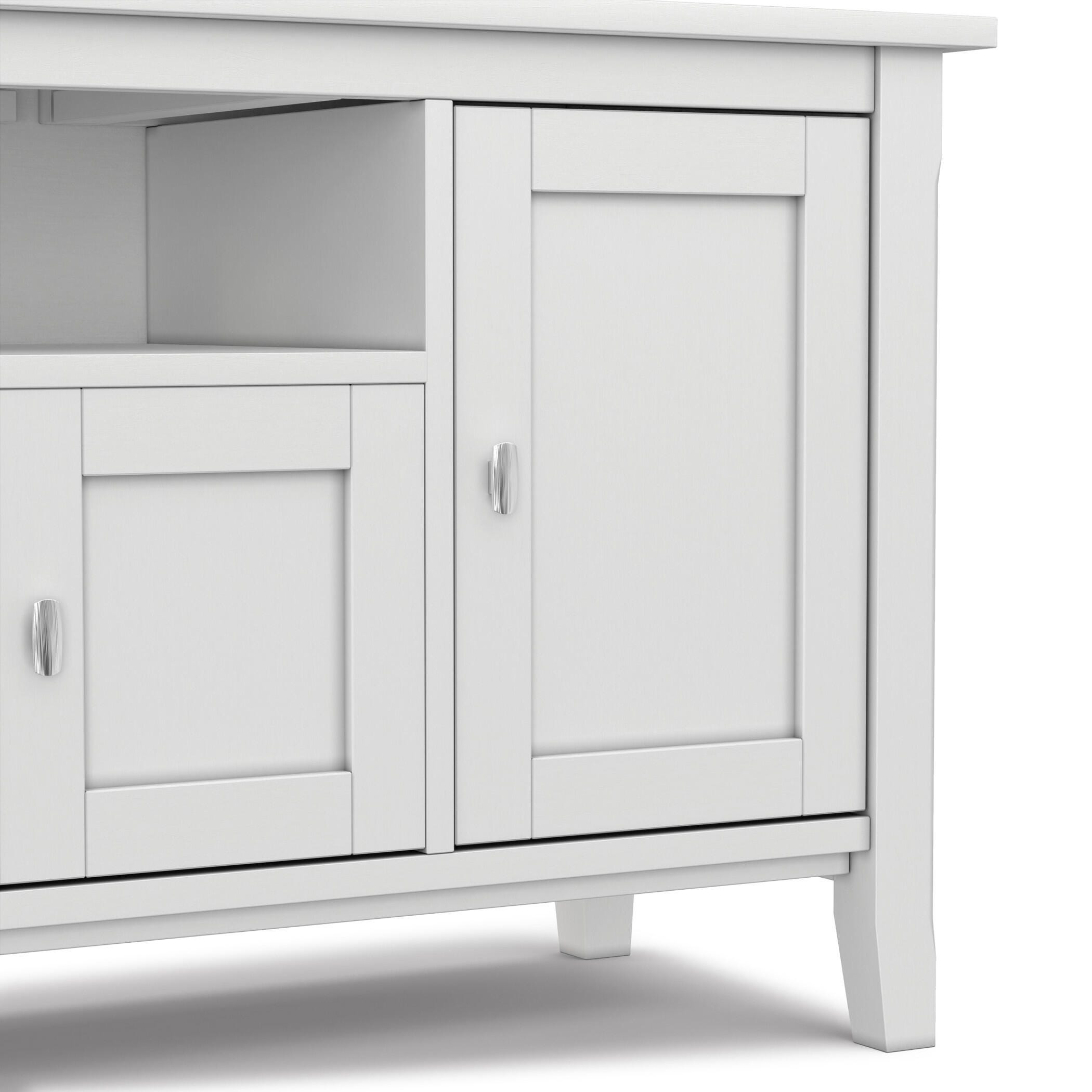 Rustic 72" TV Stand, White, large