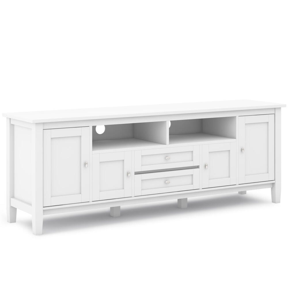 Rustic 72" TV Stand, White, large