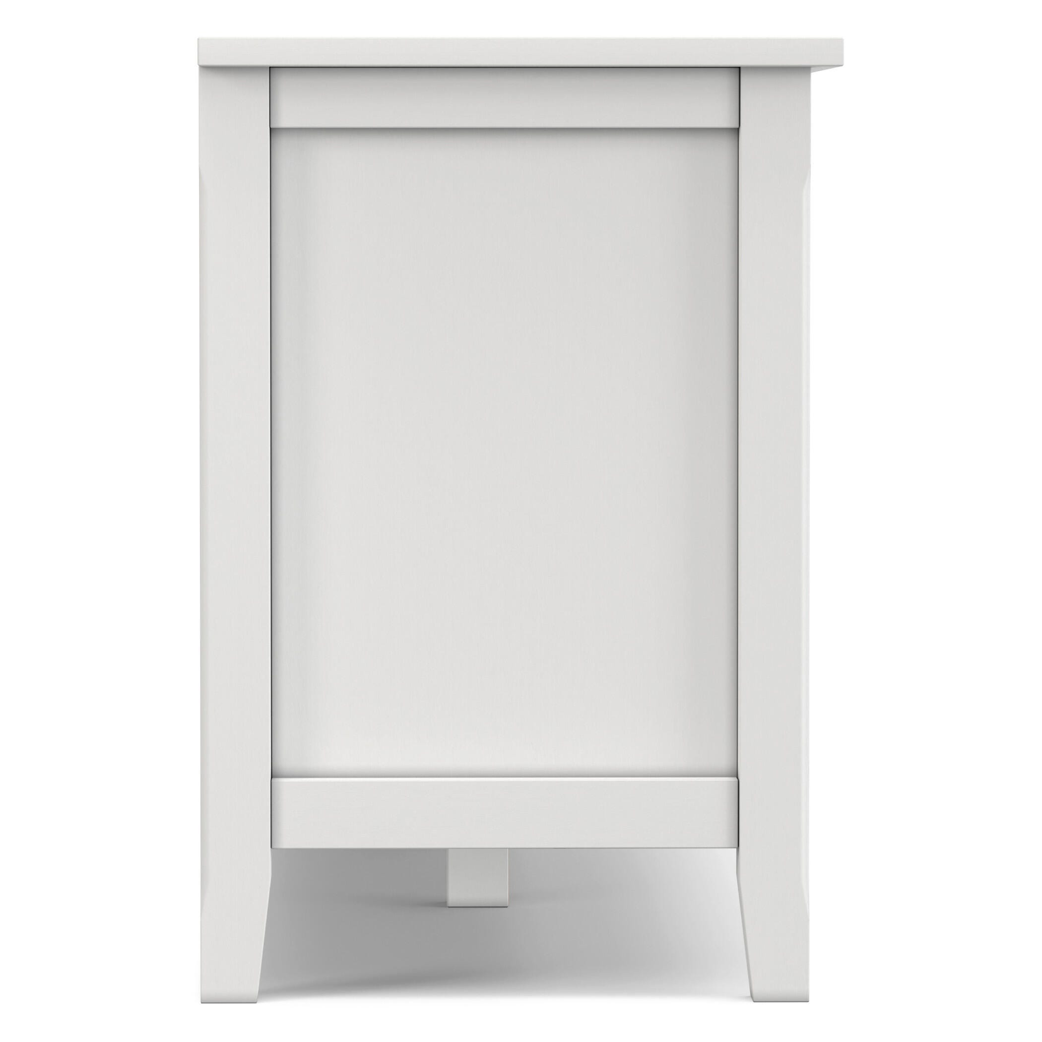 Rustic 72" TV Stand, White, large