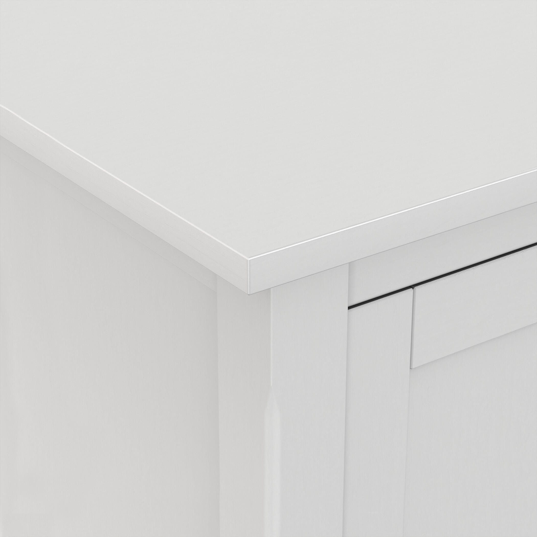 Rustic 72" TV Stand, White, large