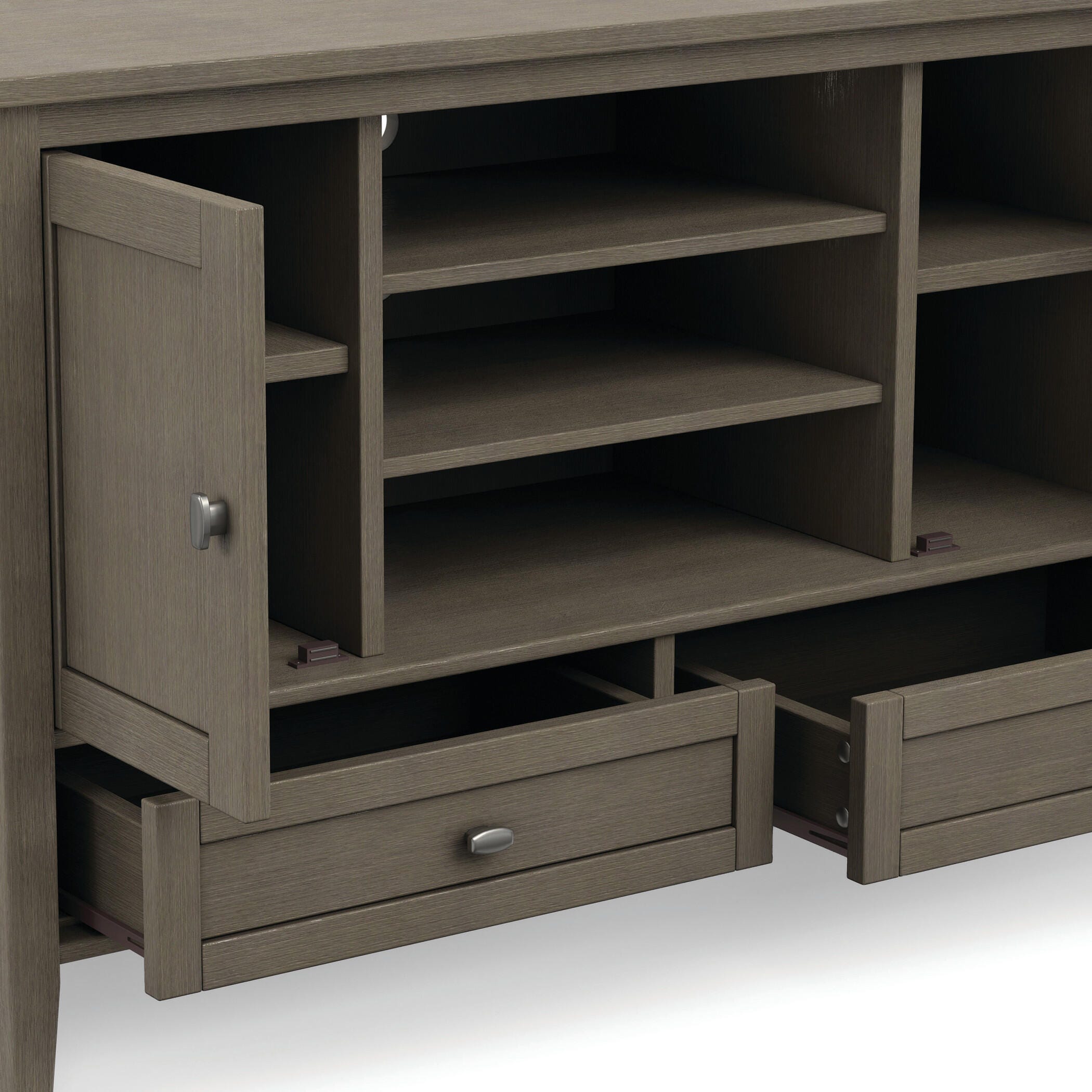 Rustic 47" TV Stand, Gray, large
