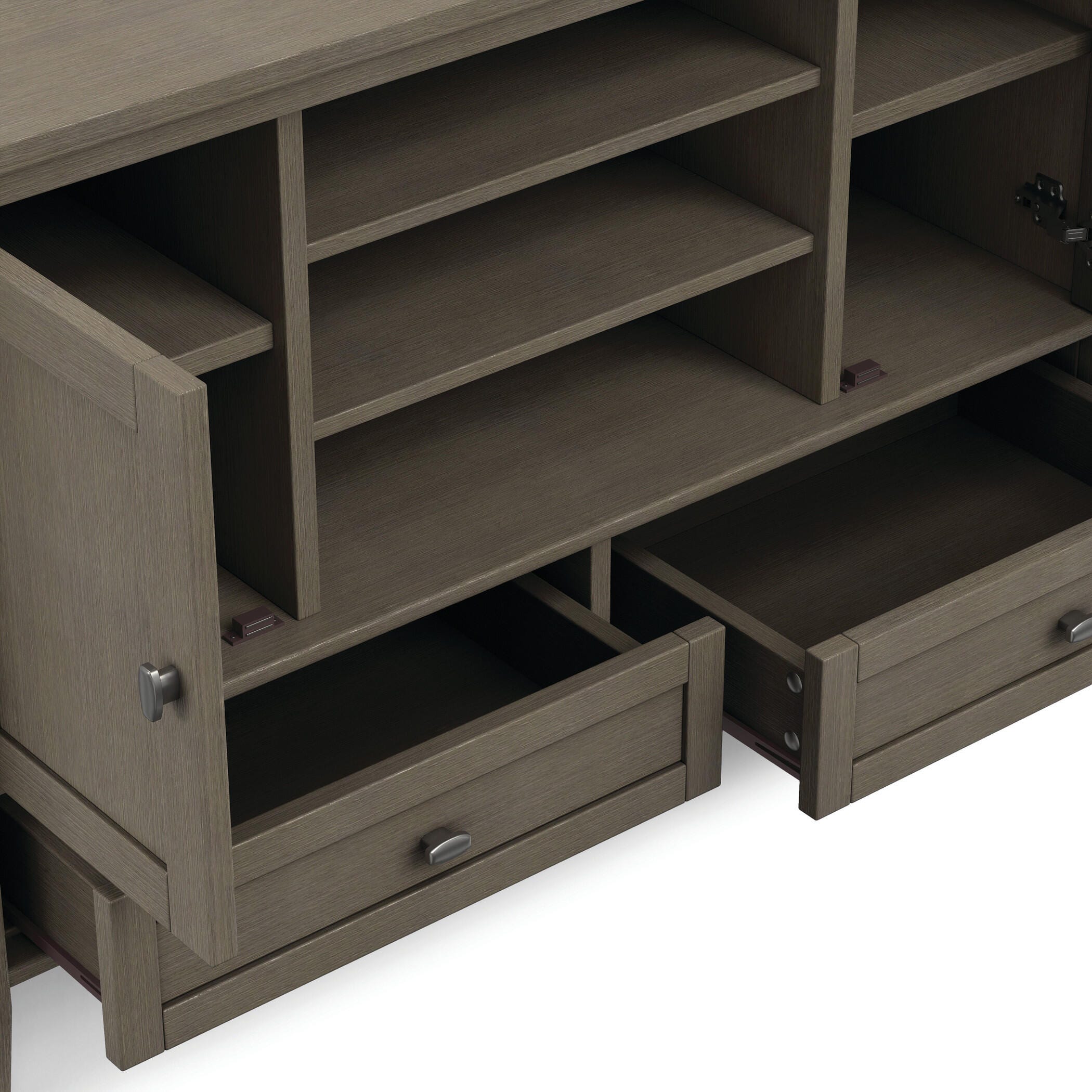 Rustic 47" TV Stand, Gray, large