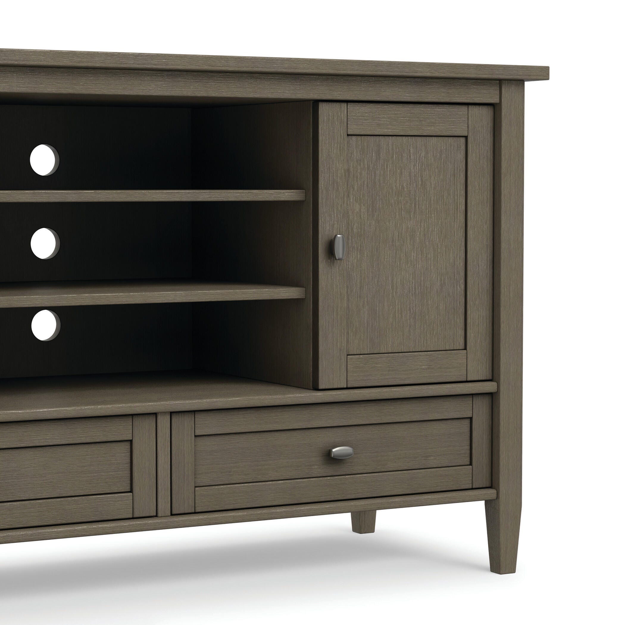 Rustic 47" TV Stand, Gray, large