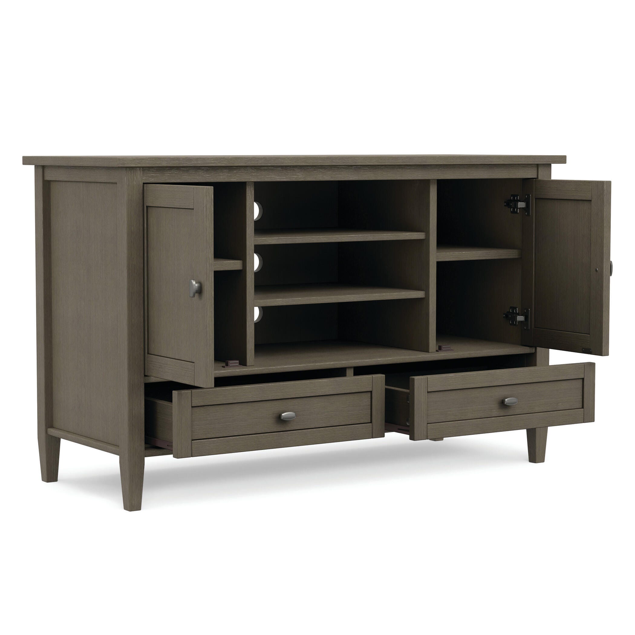 Rustic 47" TV Stand, Gray, large