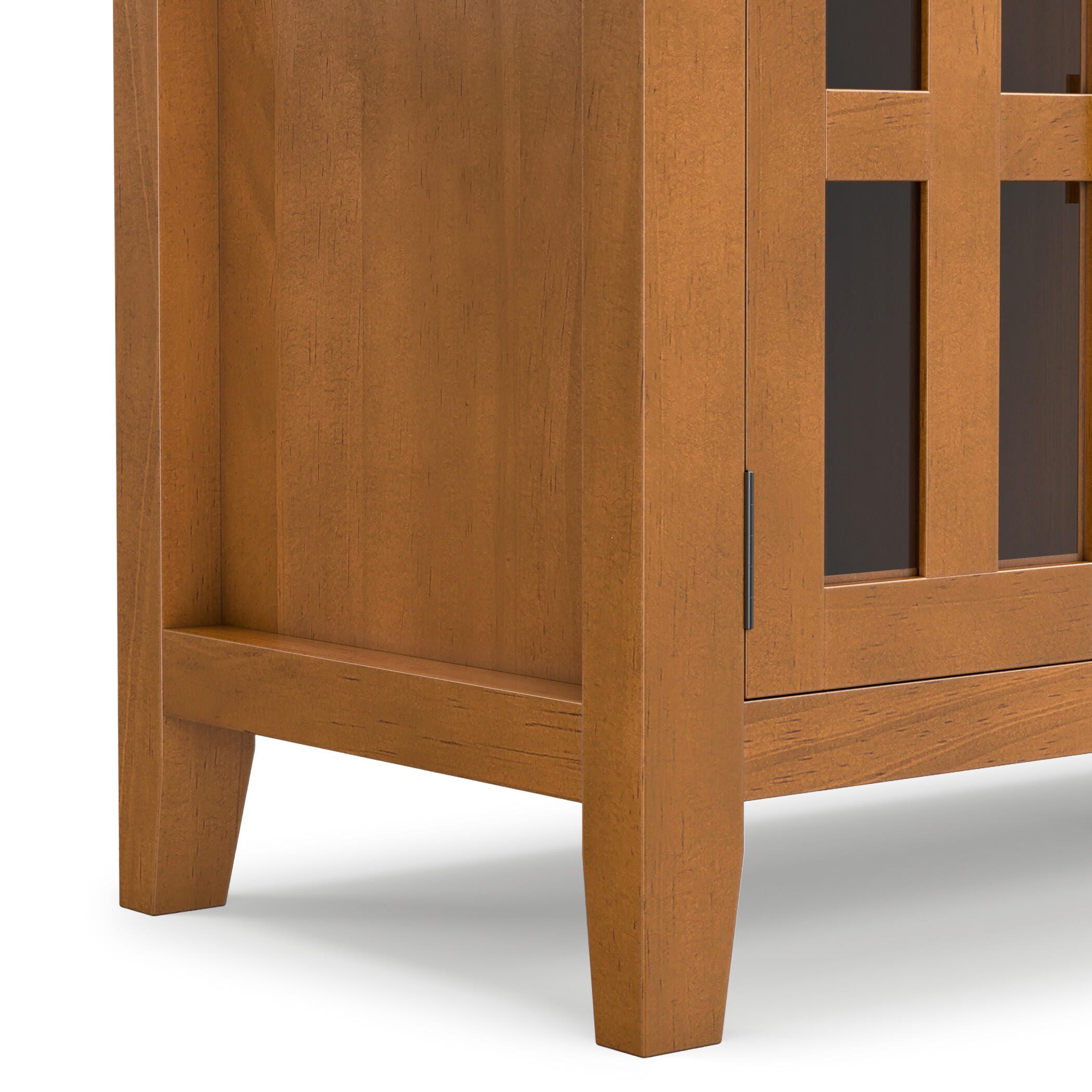 Artisan Solid Wood 72" Contemporary TV Stand, Light Brown, large