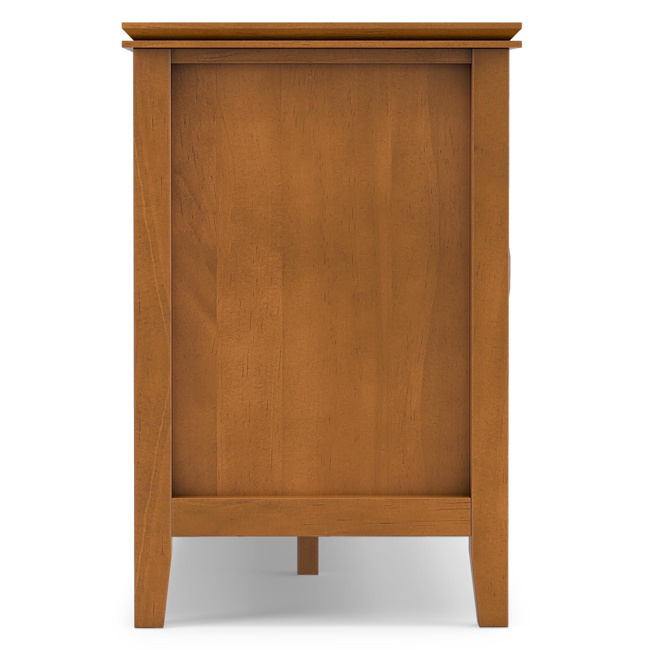 Artisan Solid Wood 72" Contemporary TV Stand, Light Brown, large