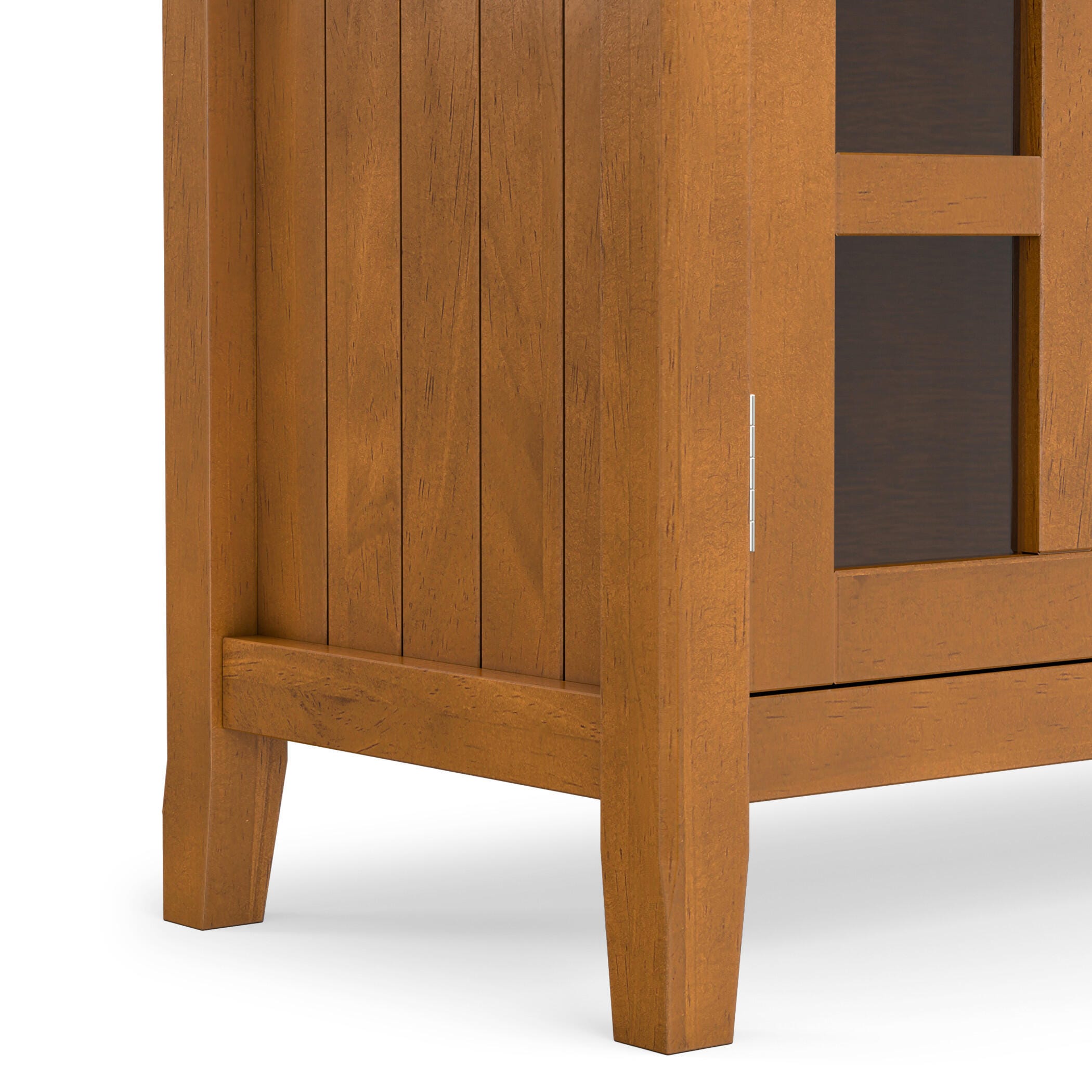 Acadian Solid Wood 60" Rustic TV Stand, Brown, large