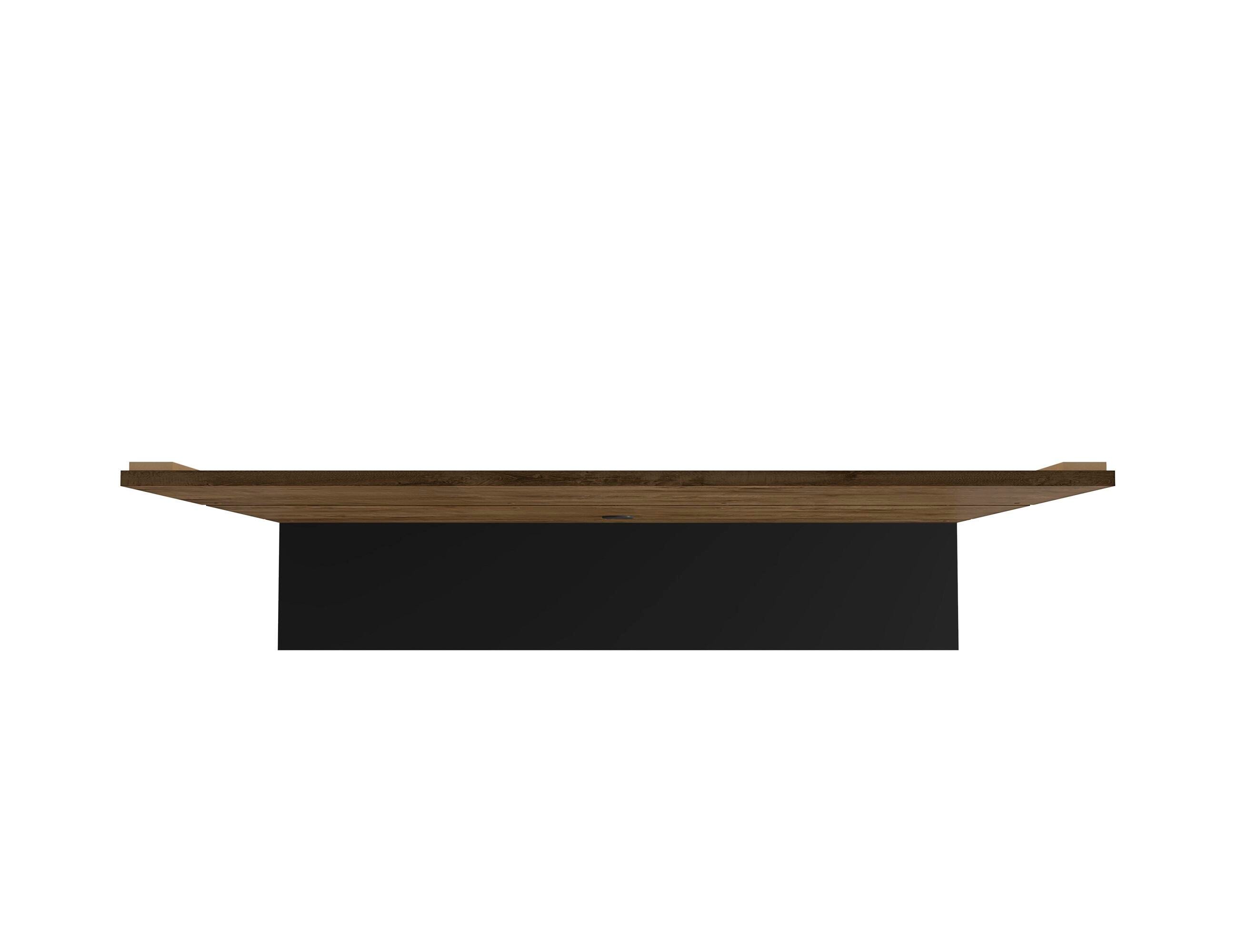 Manhattan Comfort Vernon Floating Entertainment Center, Brown/Black, large