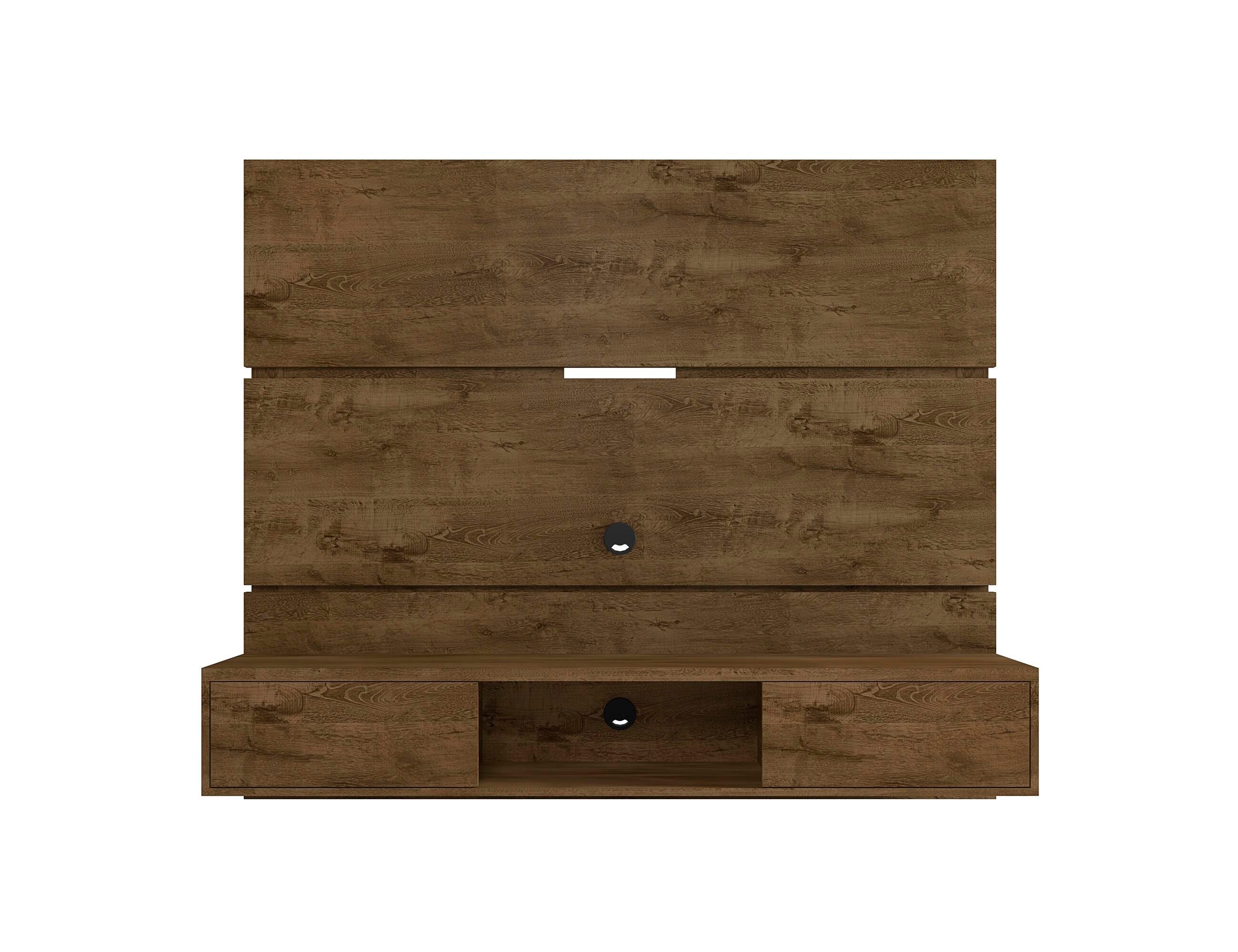 Manhattan Comfort Vernon Floating Entertainment Center, Brown, large
