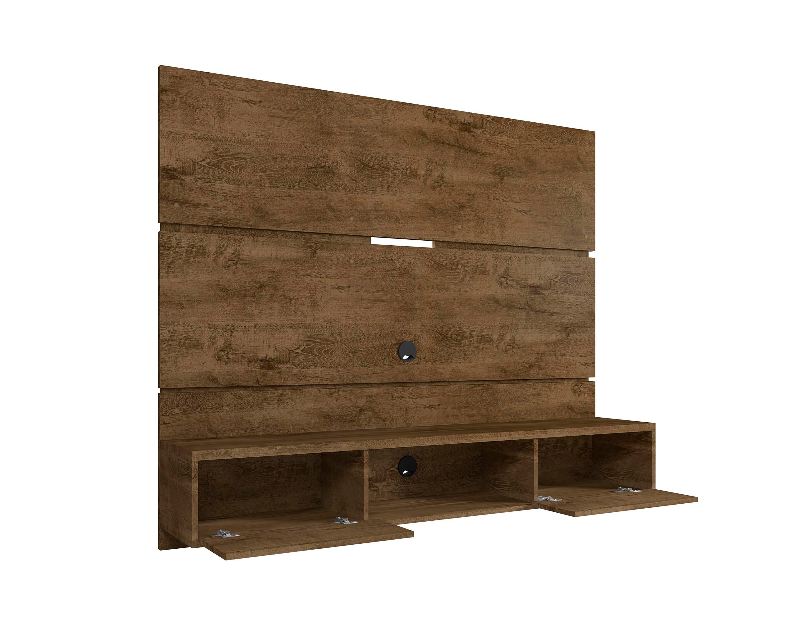 Manhattan Comfort Vernon Floating Entertainment Center, Brown, large