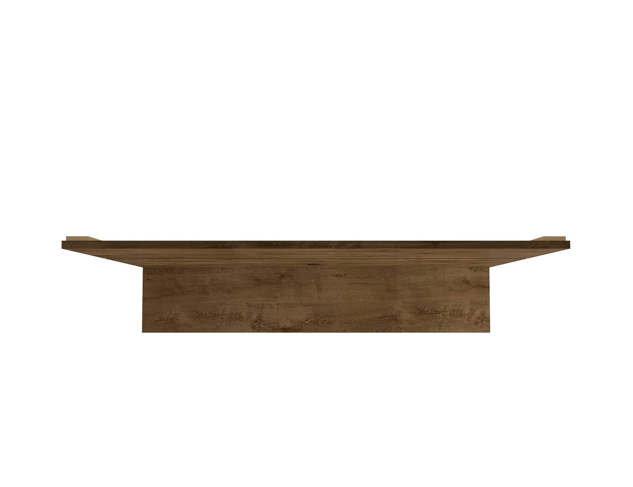 Manhattan Comfort Vernon Floating Entertainment Center, Brown, large