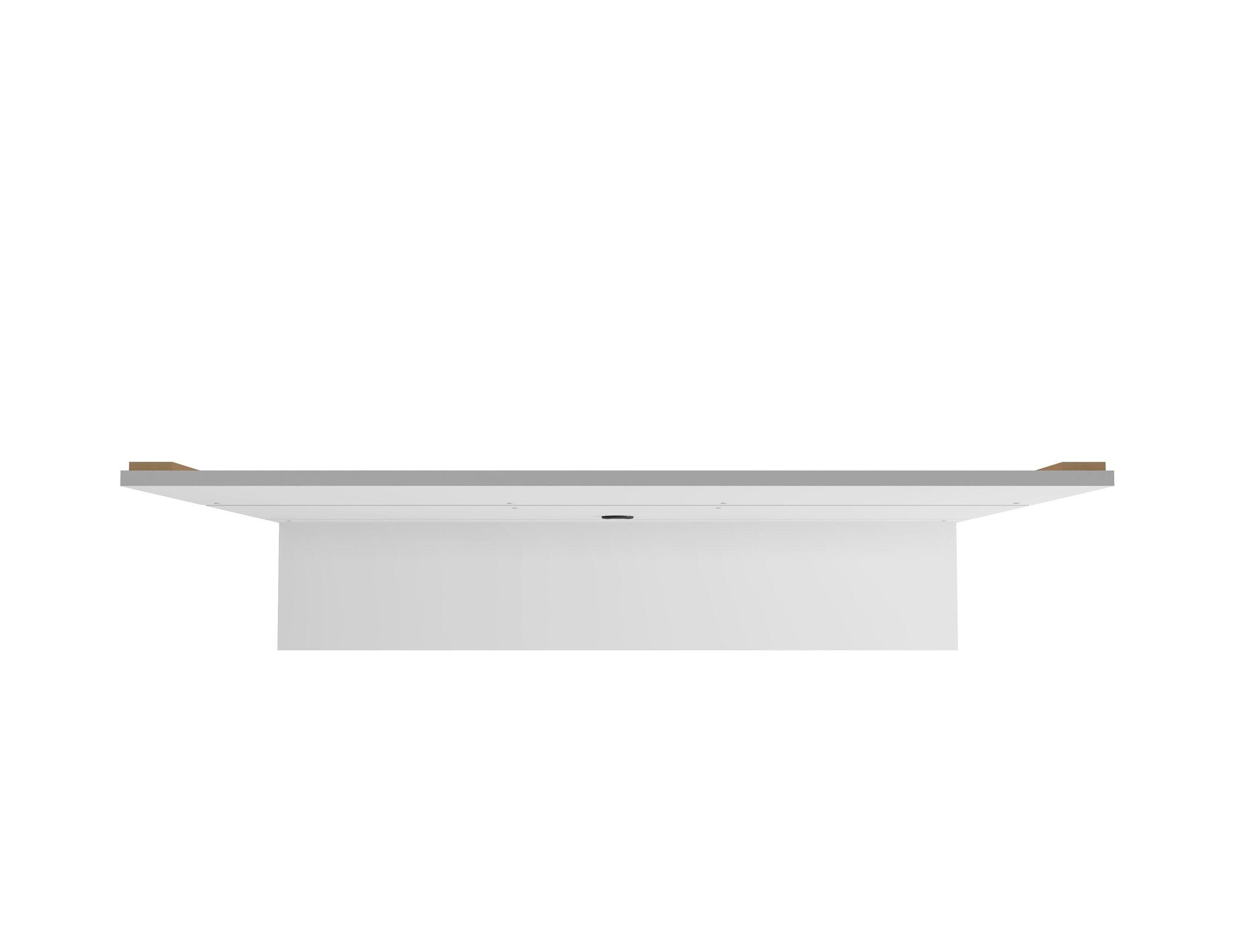 Manhattan Comfort Vernon Floating Entertainment Center, White, large