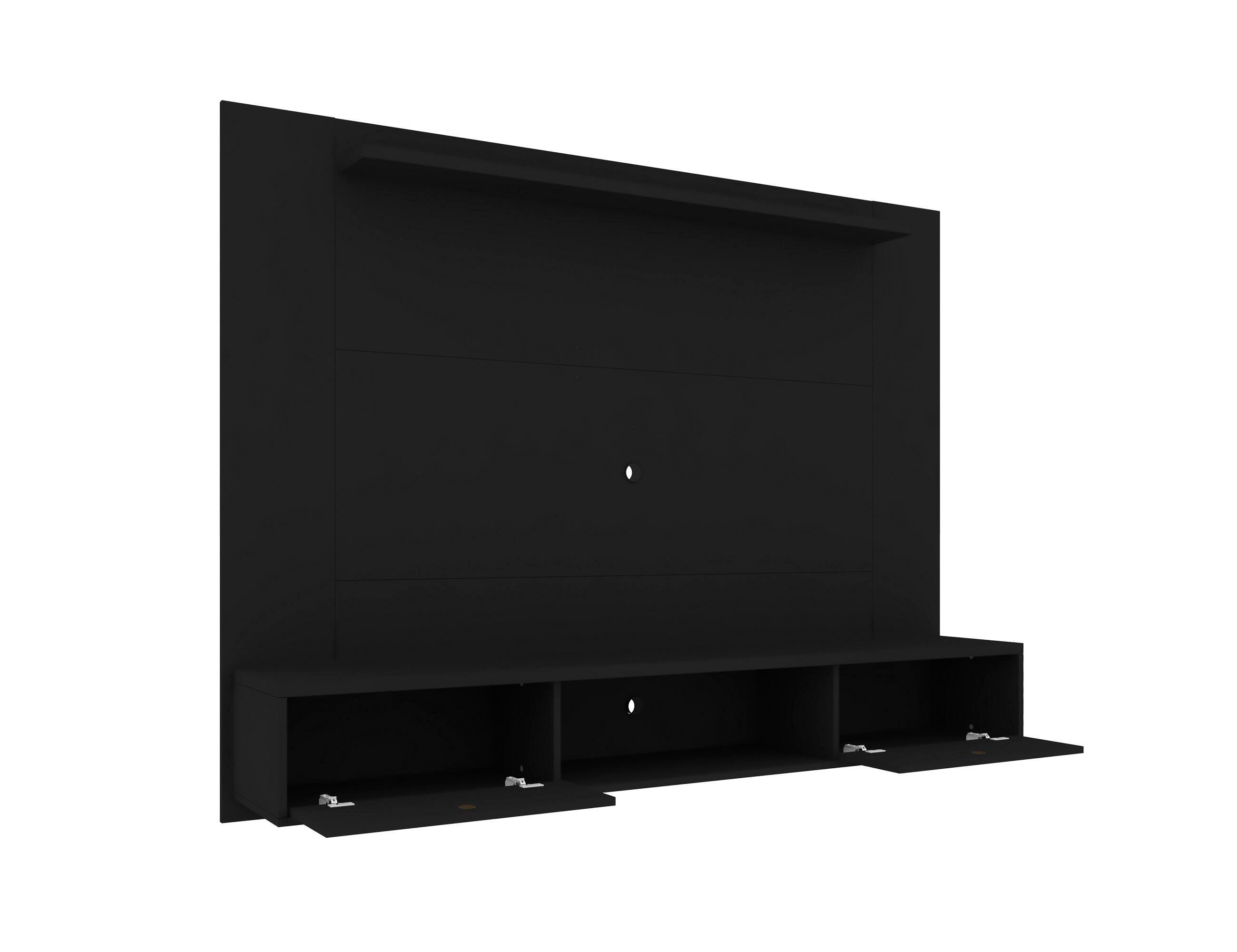 Manhattan Comfort Liberty Floating Entertainment Center, Black, large