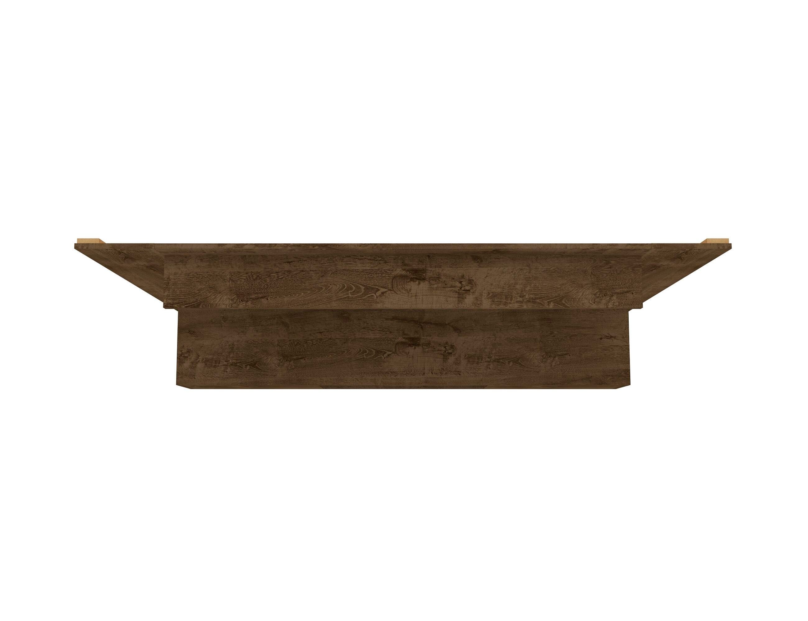 Manhattan Comfort Liberty Floating Entertainment Center, Brown, large