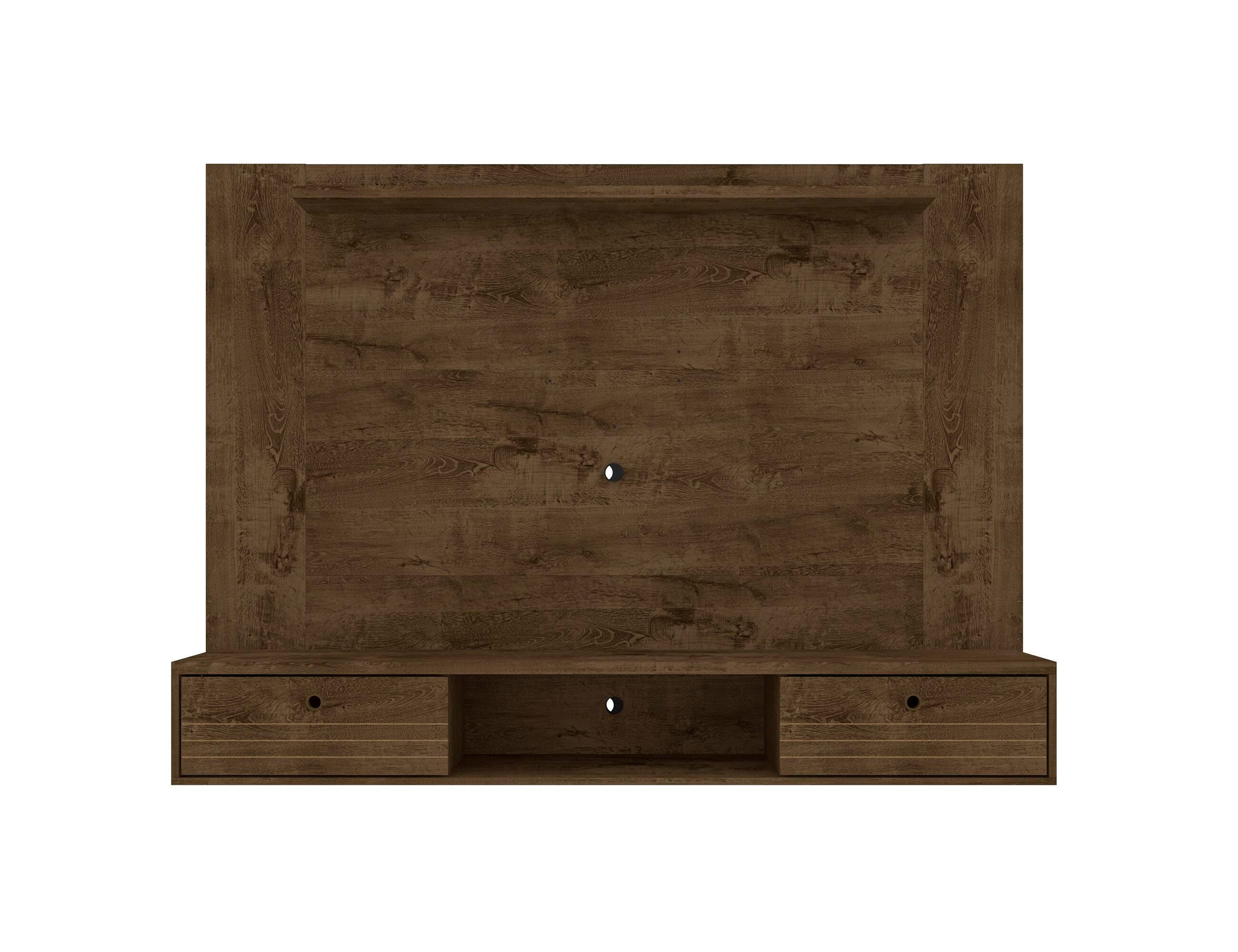 Manhattan Comfort Liberty Floating Entertainment Center, Brown, large