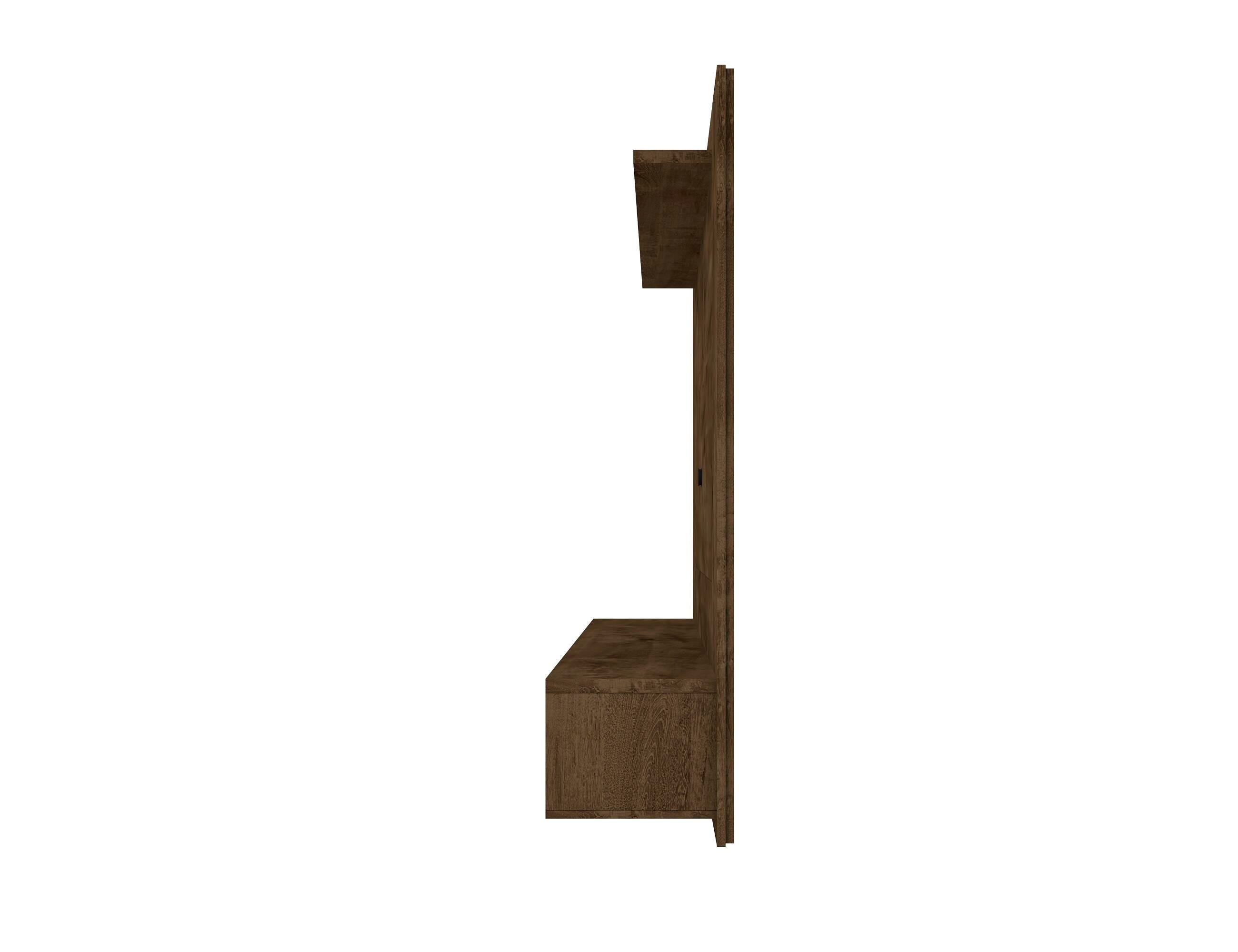 Manhattan Comfort Liberty Floating Entertainment Center, Brown, large